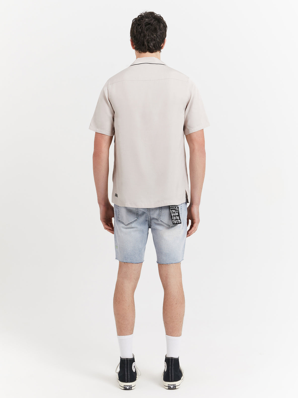 Ksubi Downtown Short Sleeve Shirt in Grey | Grey