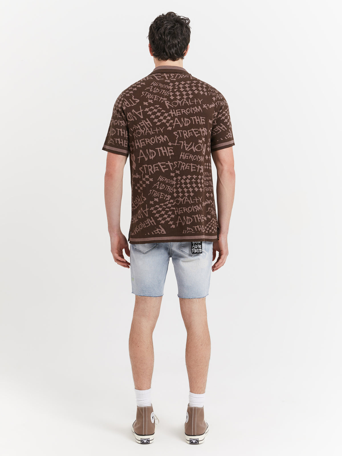 Ksubi Heroism Knit Resort Short Sleeve Shirt in Java | Java