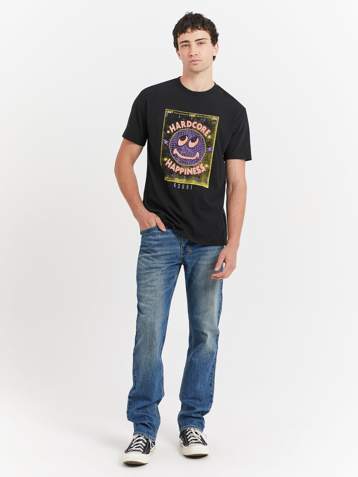 Ksubi Hardcore Kash T-Shirt in Jet Black | Jet Black