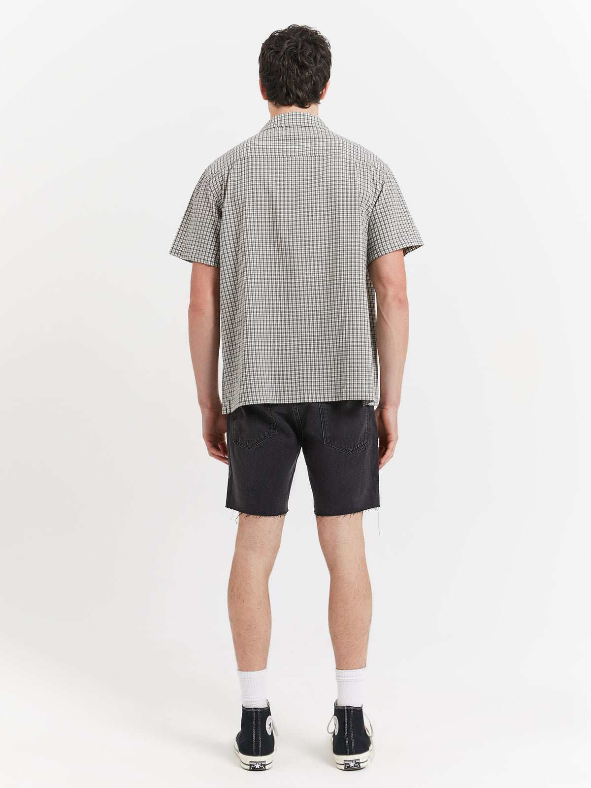 Stussy Kemp Check Shirt in Slate Blue | Slate Blue