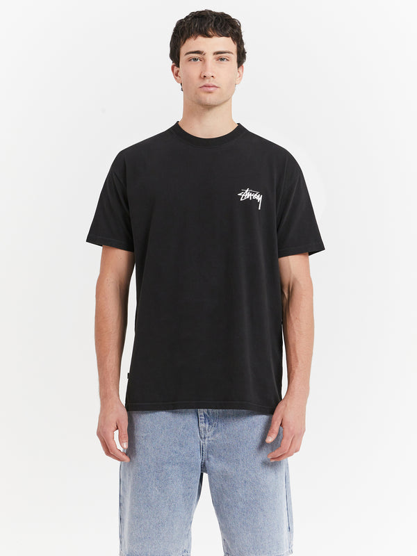 Stussy Ocular Heavyweight T-Shirt in Pigment Black | Glue Store