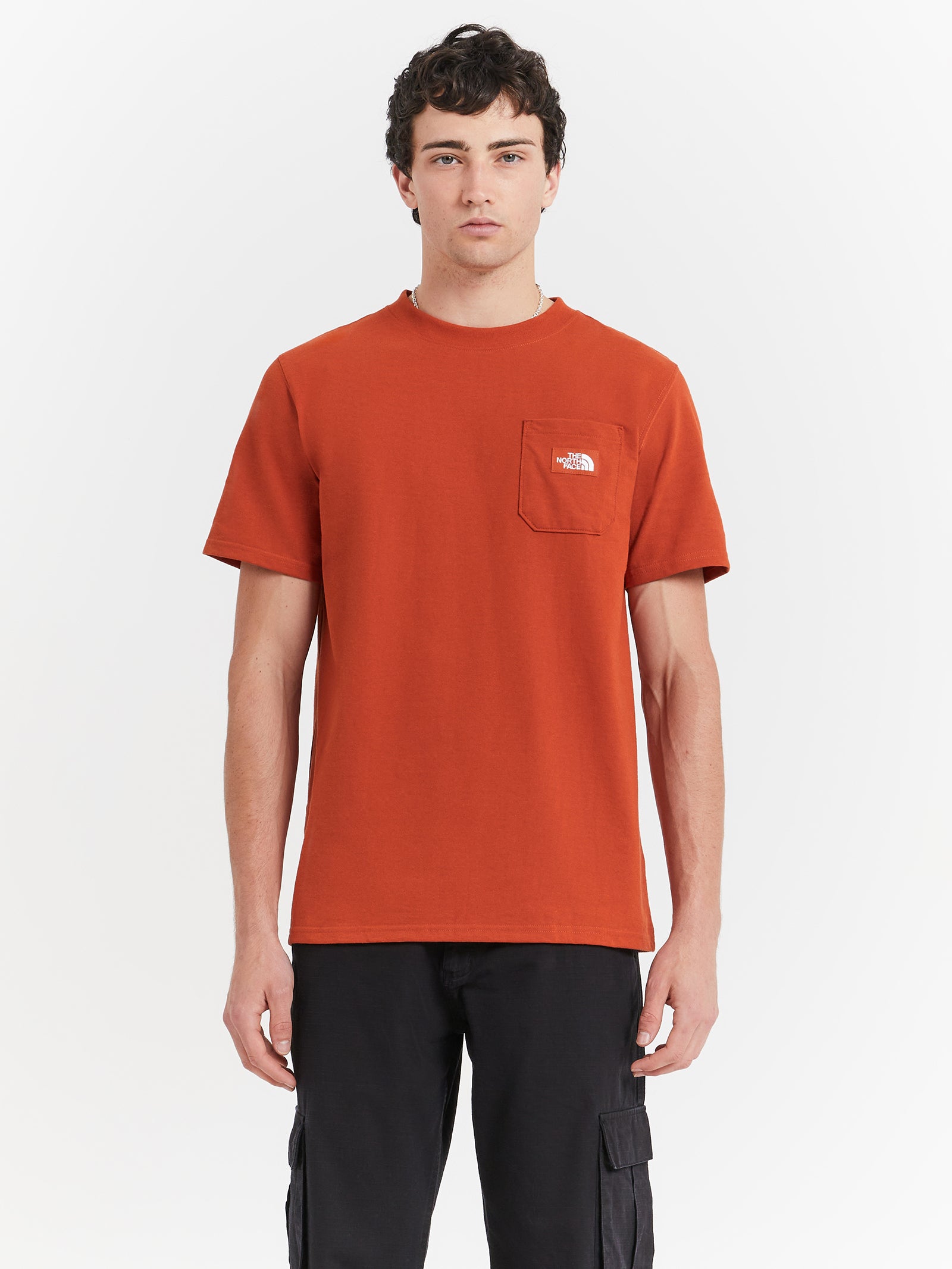 Short Sleeve Heritage Patch Pocket T-Shirt in Rusted Bronze