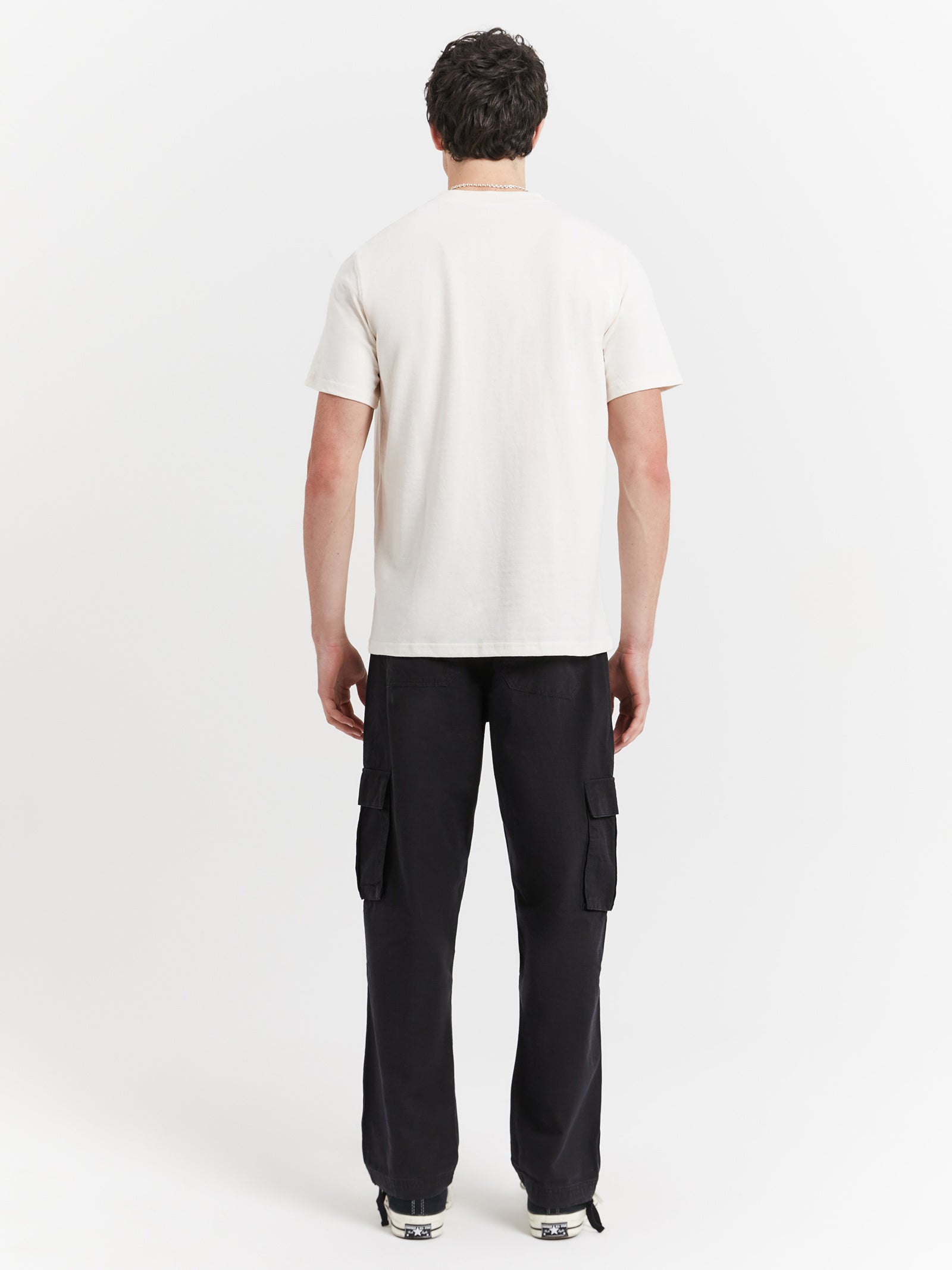 Short Sleeve Heritage Patch Pocket T-Shirt in Gardenia White