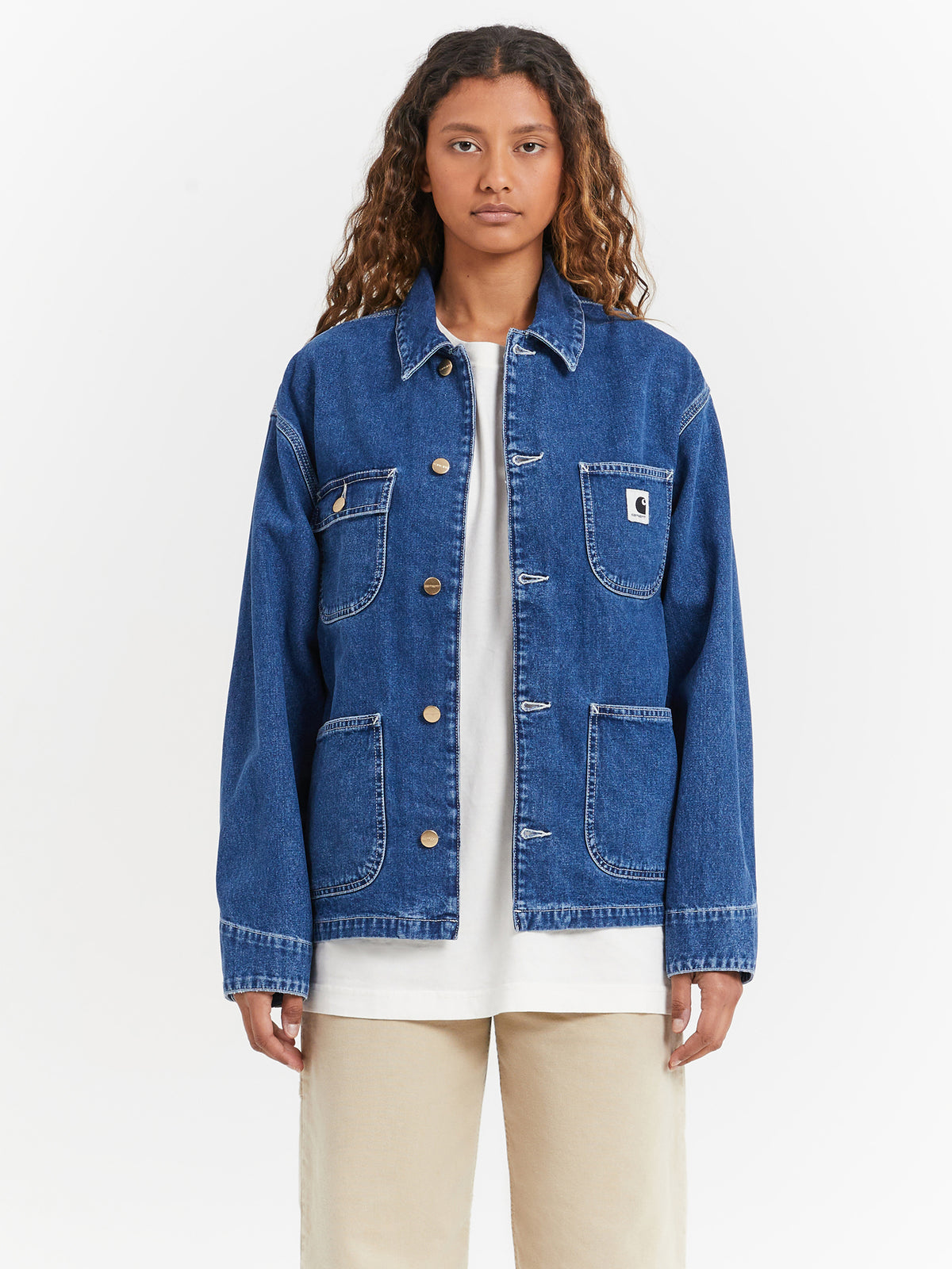 Carhartt Wip OG Michigan Coat in Blue Stone Washed | Blue