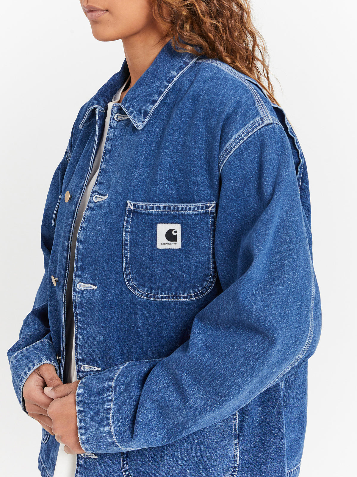 Carhartt Wip OG Michigan Coat in Blue Stone Washed | Blue