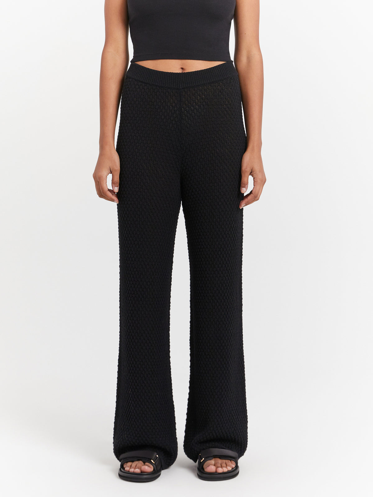 Rhythm Joni Knit Pants in Black | Black