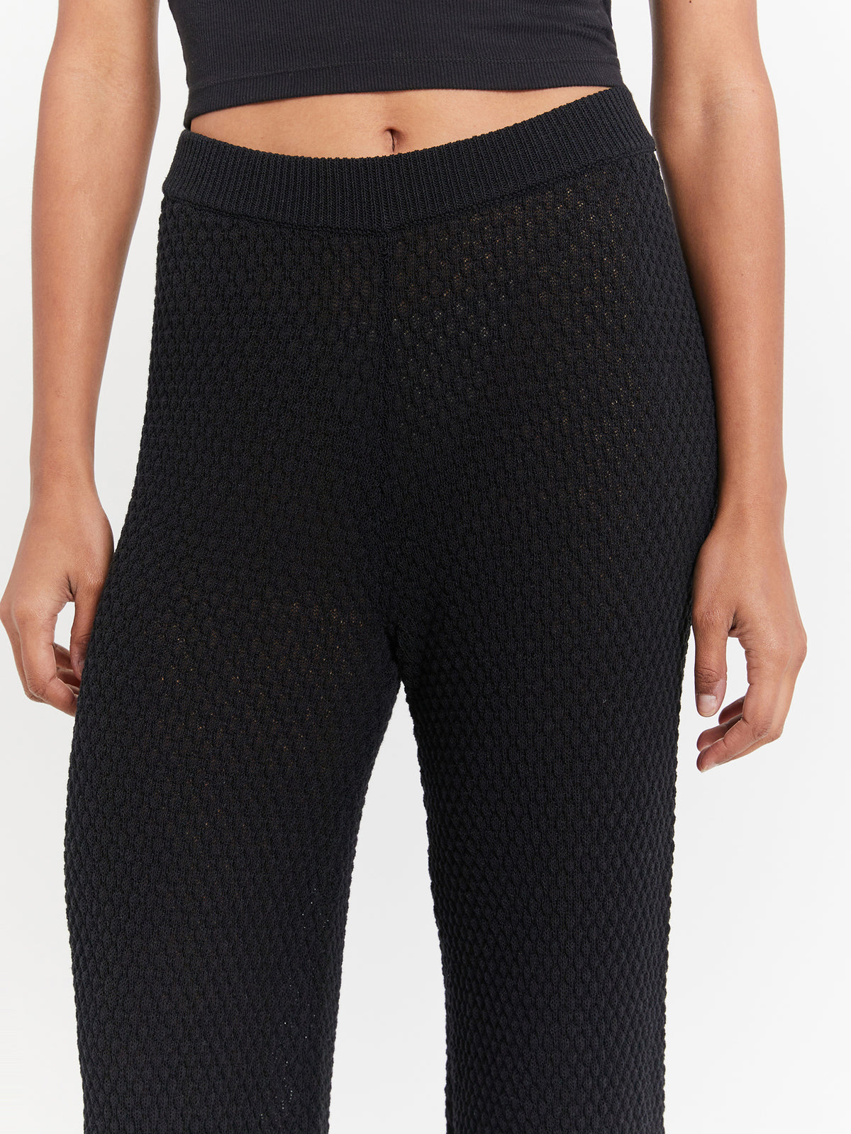 Rhythm Joni Knit Pants in Black | Black