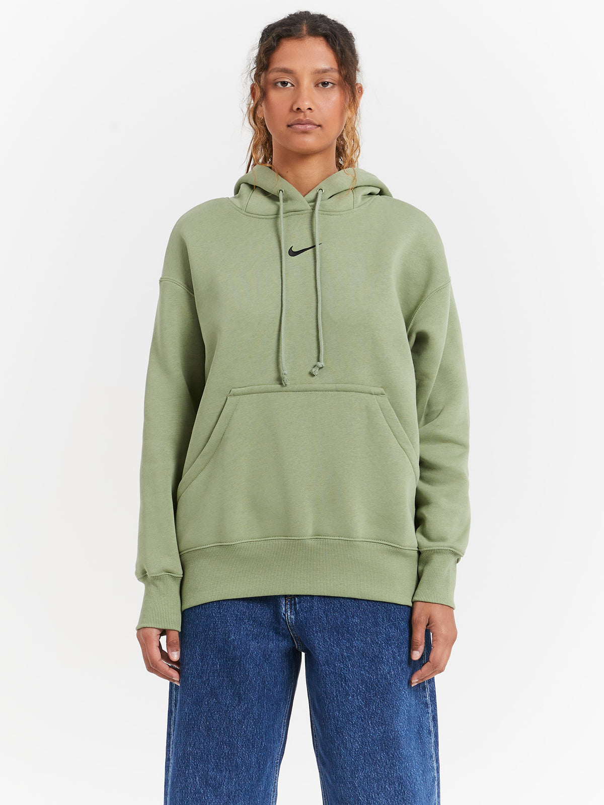 Nike Sportswear Phoenix Fleece Hoodie in Oil Green | Oil Green/