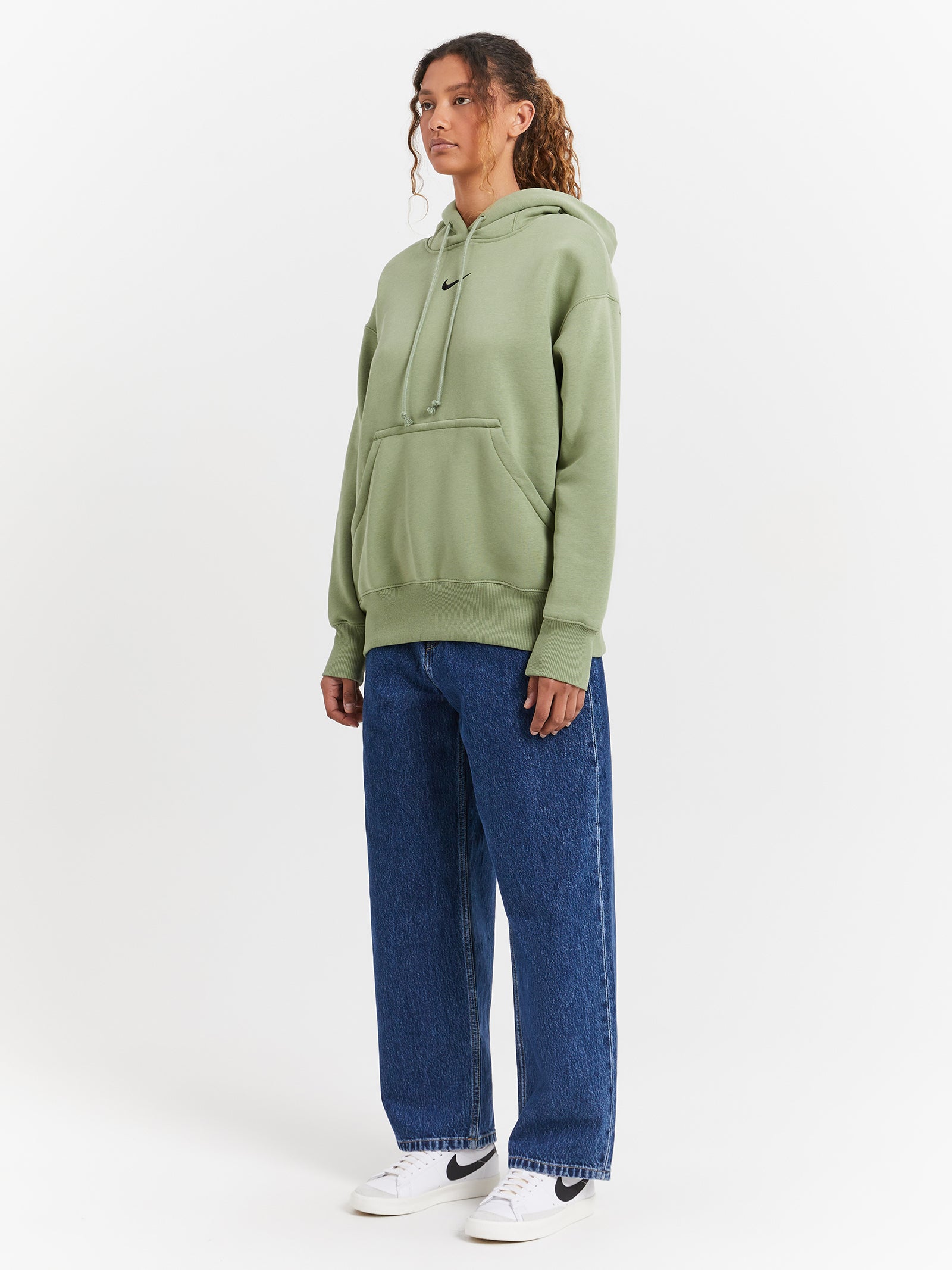 Sportswear Phoenix Fleece Oversized Hoodie in Alligator Green - Glue Store