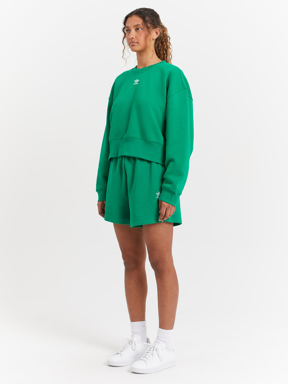 Adidas Adicolor Essentials French Terry Shorts in Green | Green