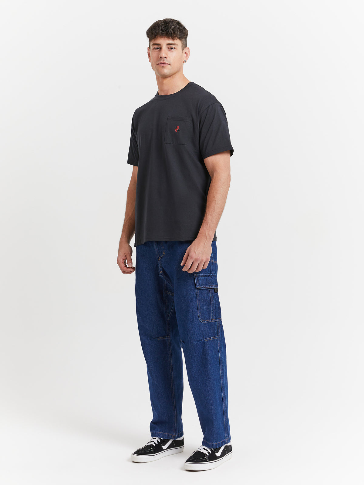 Gramicci Denim Loose Cargo Pants in Mid Indigo | Mid Indigo