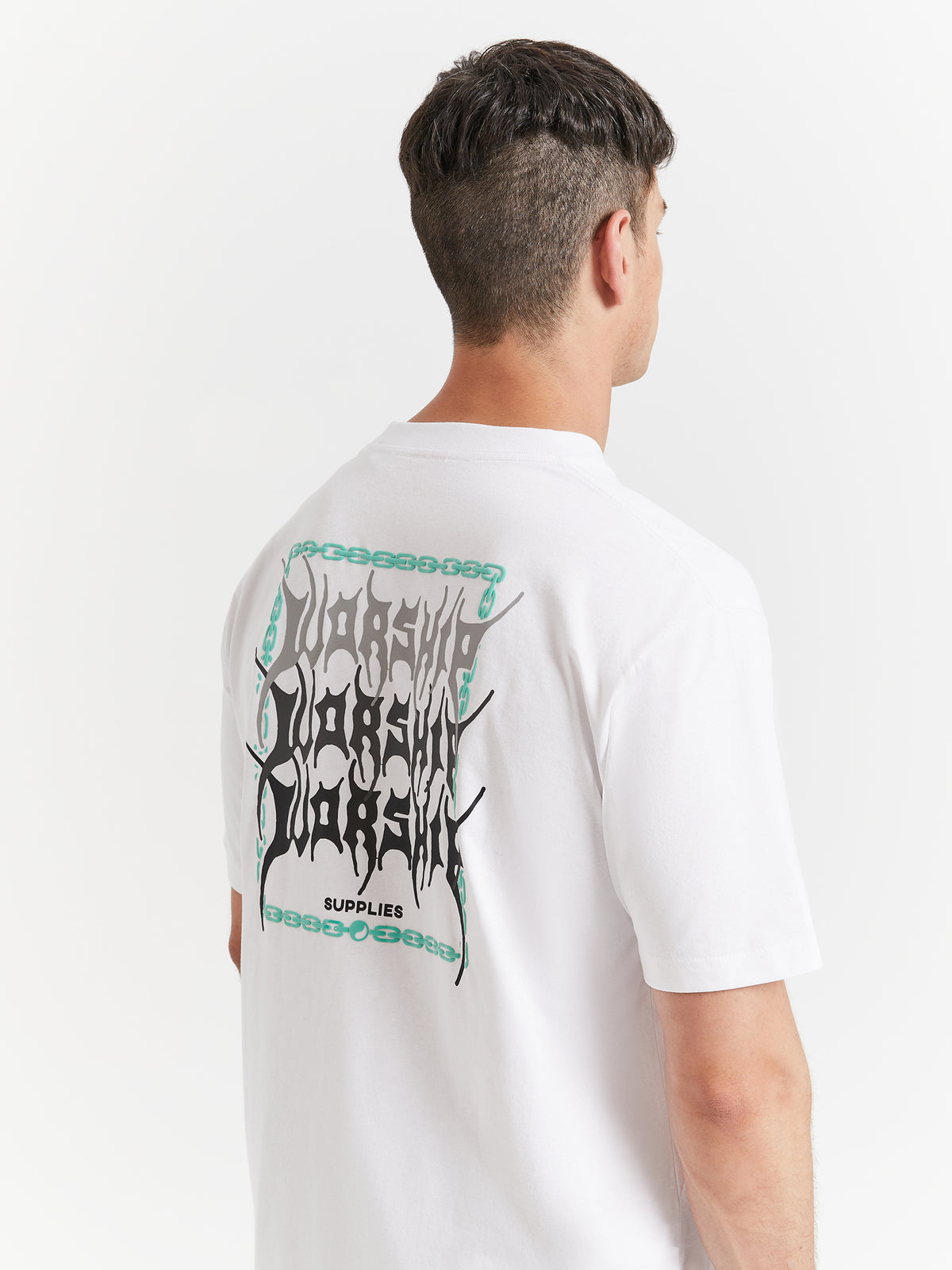 Worship Abyss T-Shirt in White | White