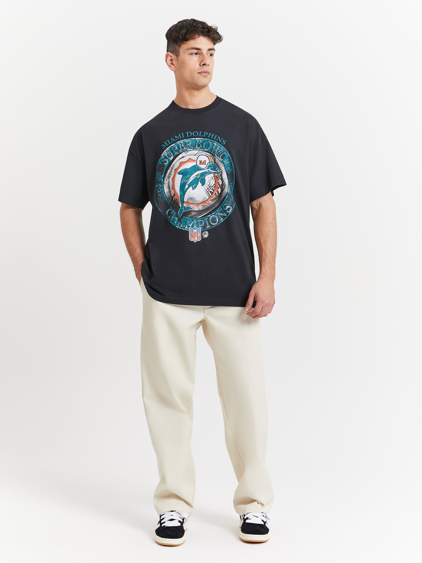 Miami Dolphins T-Shirt in Black - Glue Store