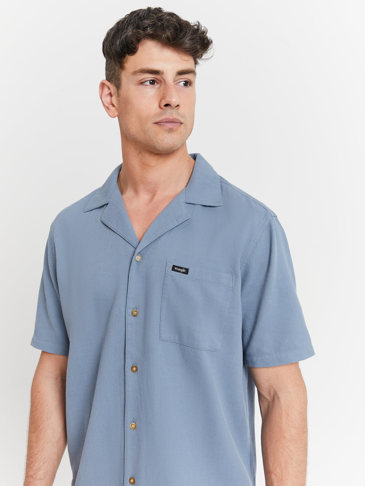 Wrangler Resort Waffle Shirt in Flint Stone | Flint Stone