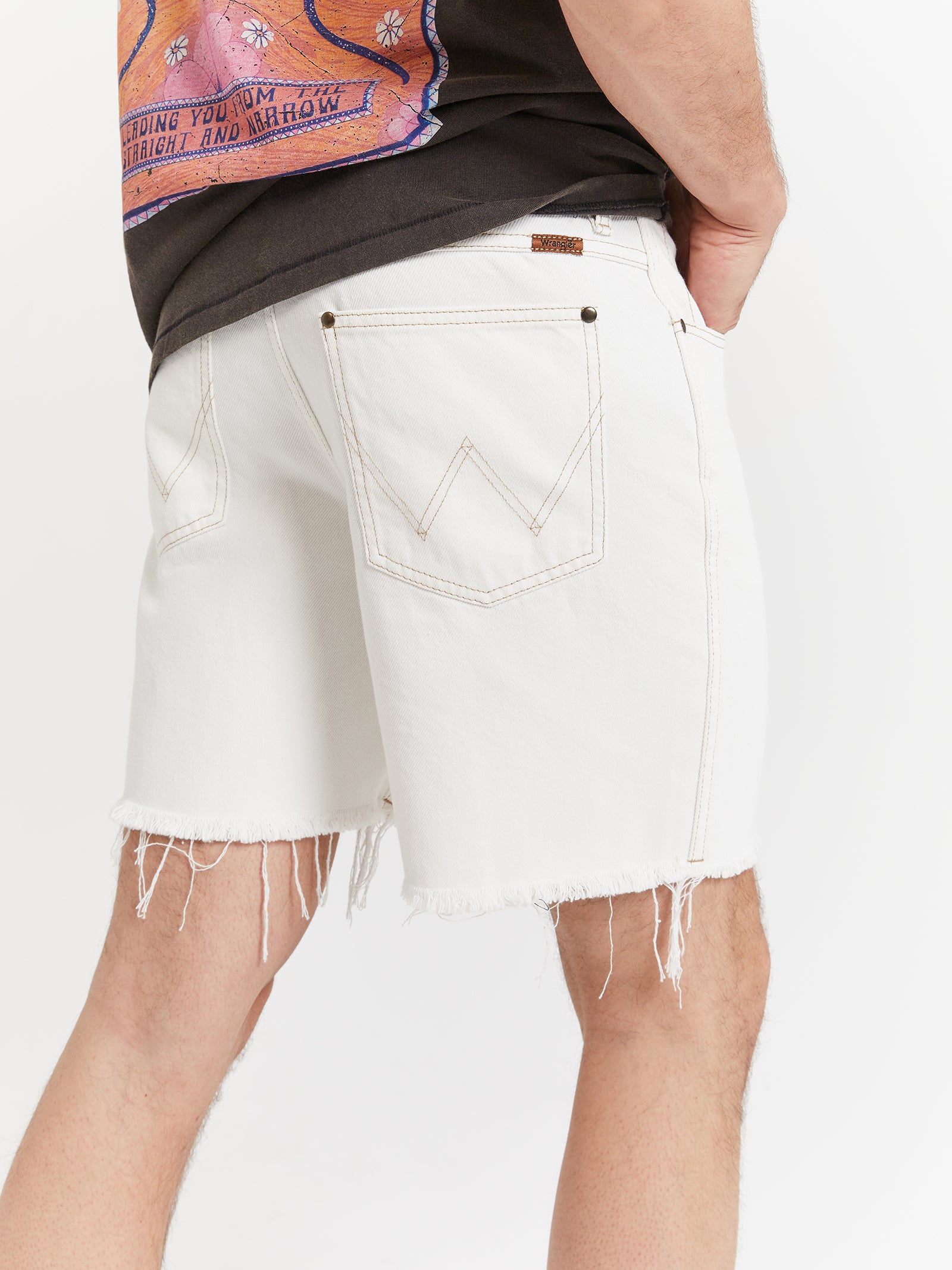 White wrangler sale shorts