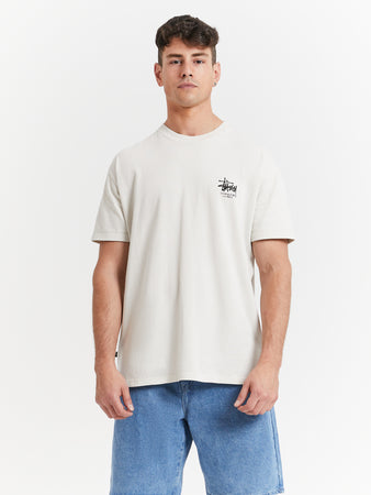 Dragon 50-50 Pigment Washed T-Shirt in Washed White | Glue Store