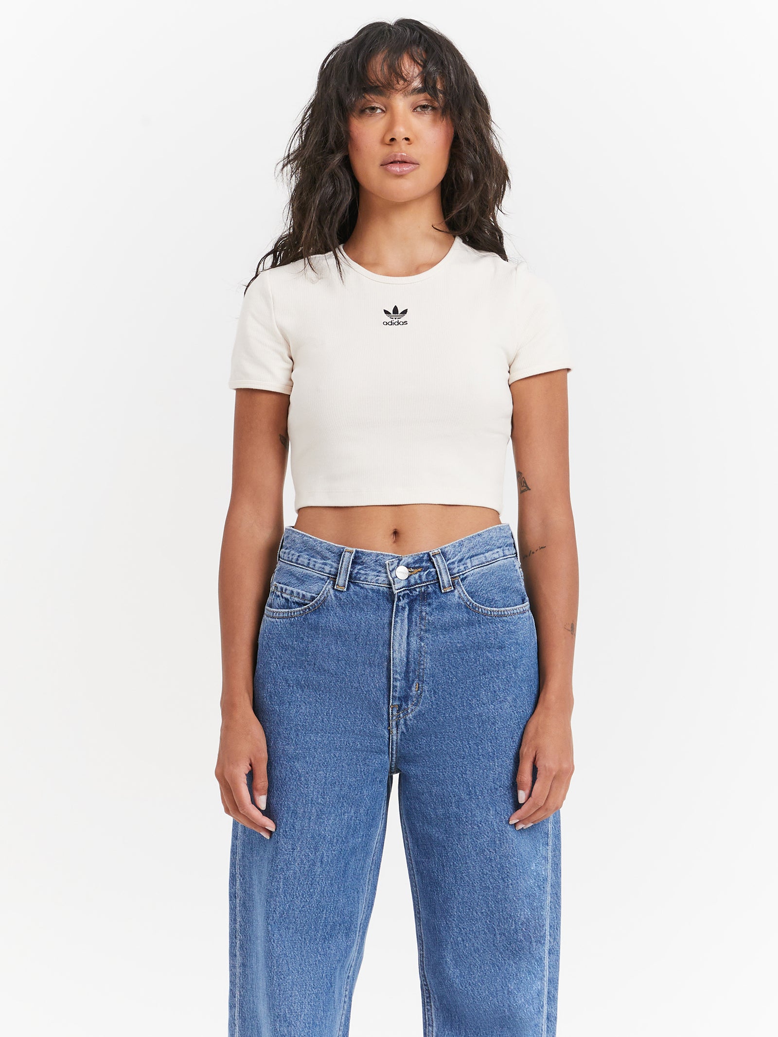 Essentials Rib T-Shirt in Wonder White