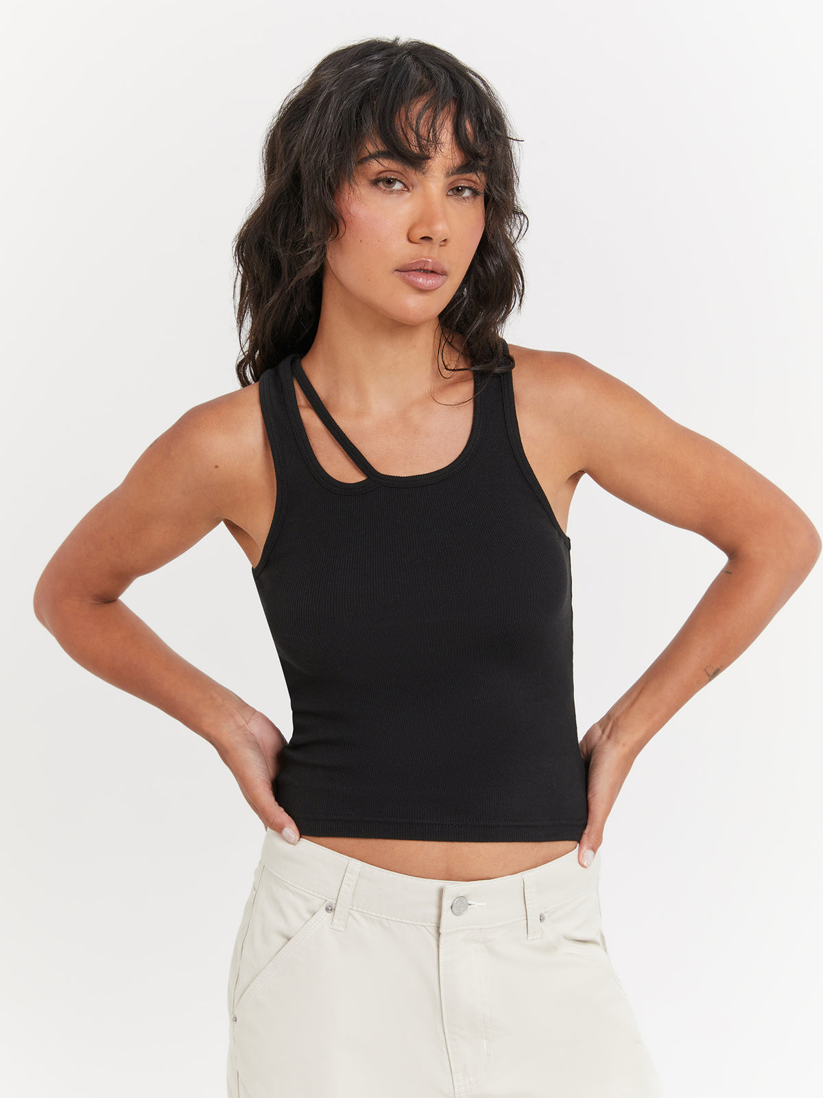 Beyond Her Paris Tank Top in Black | Black