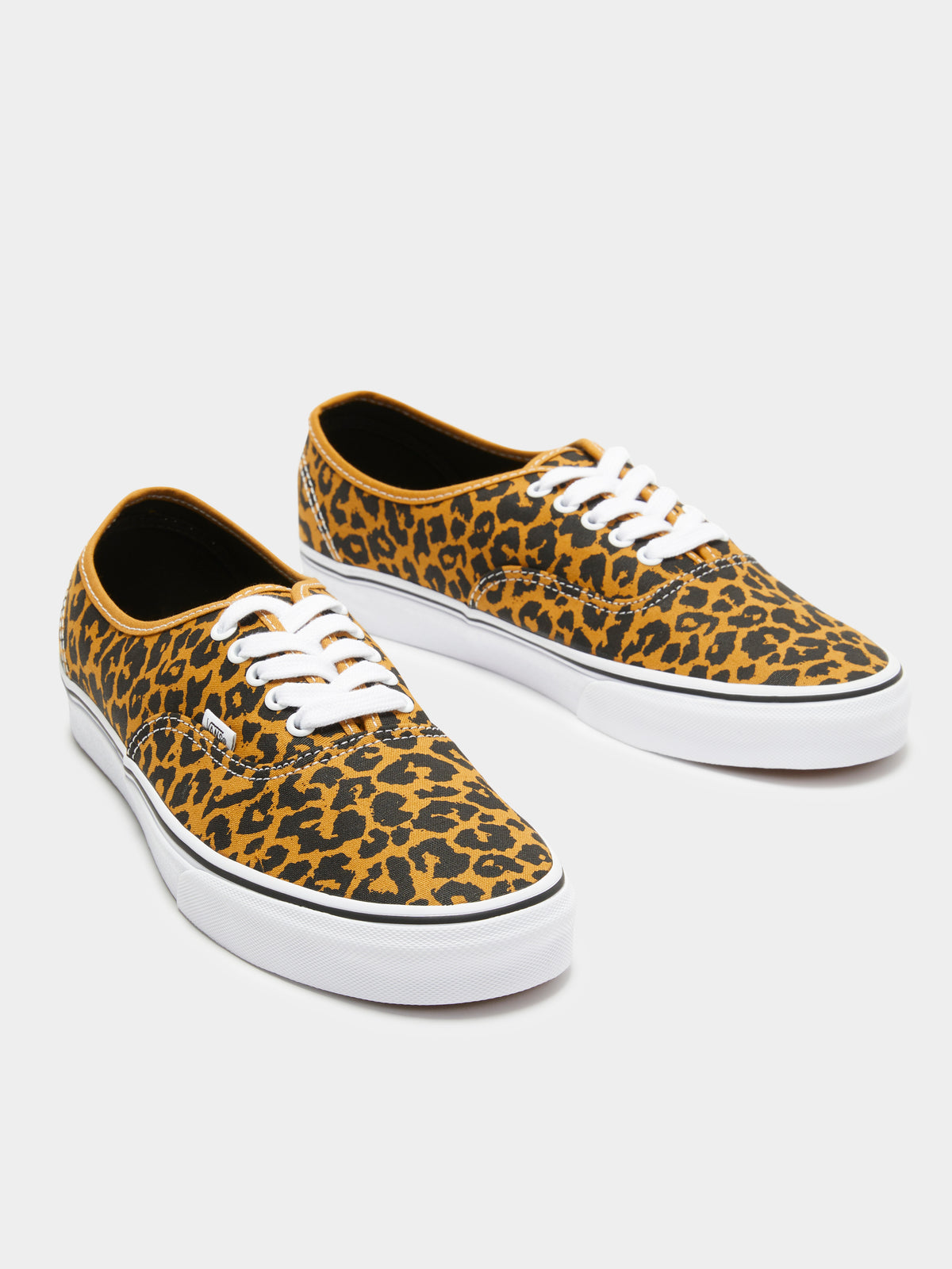 Vans Unisex Authentic Leopard Sneakers in Leopard Black & White | Leopard Black/White