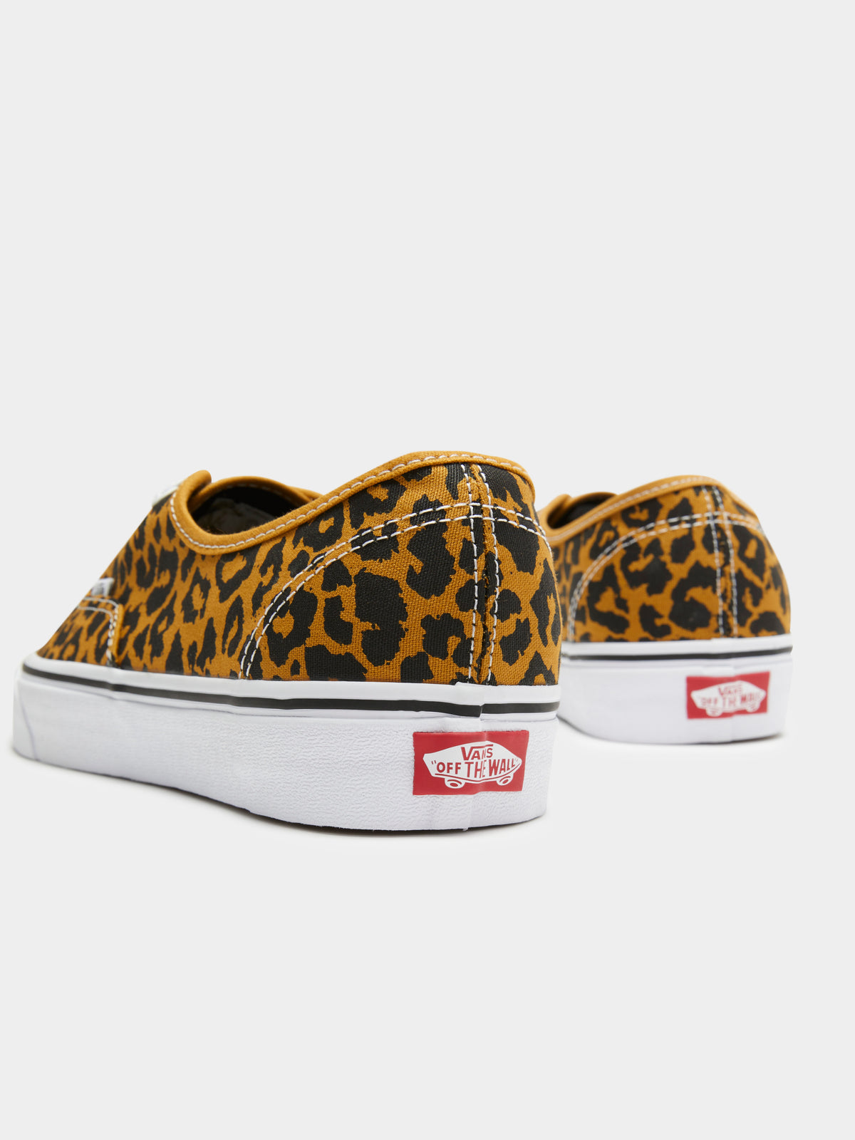 Vans Unisex Authentic Leopard Sneakers in Leopard Black & White | Leopard Black/White