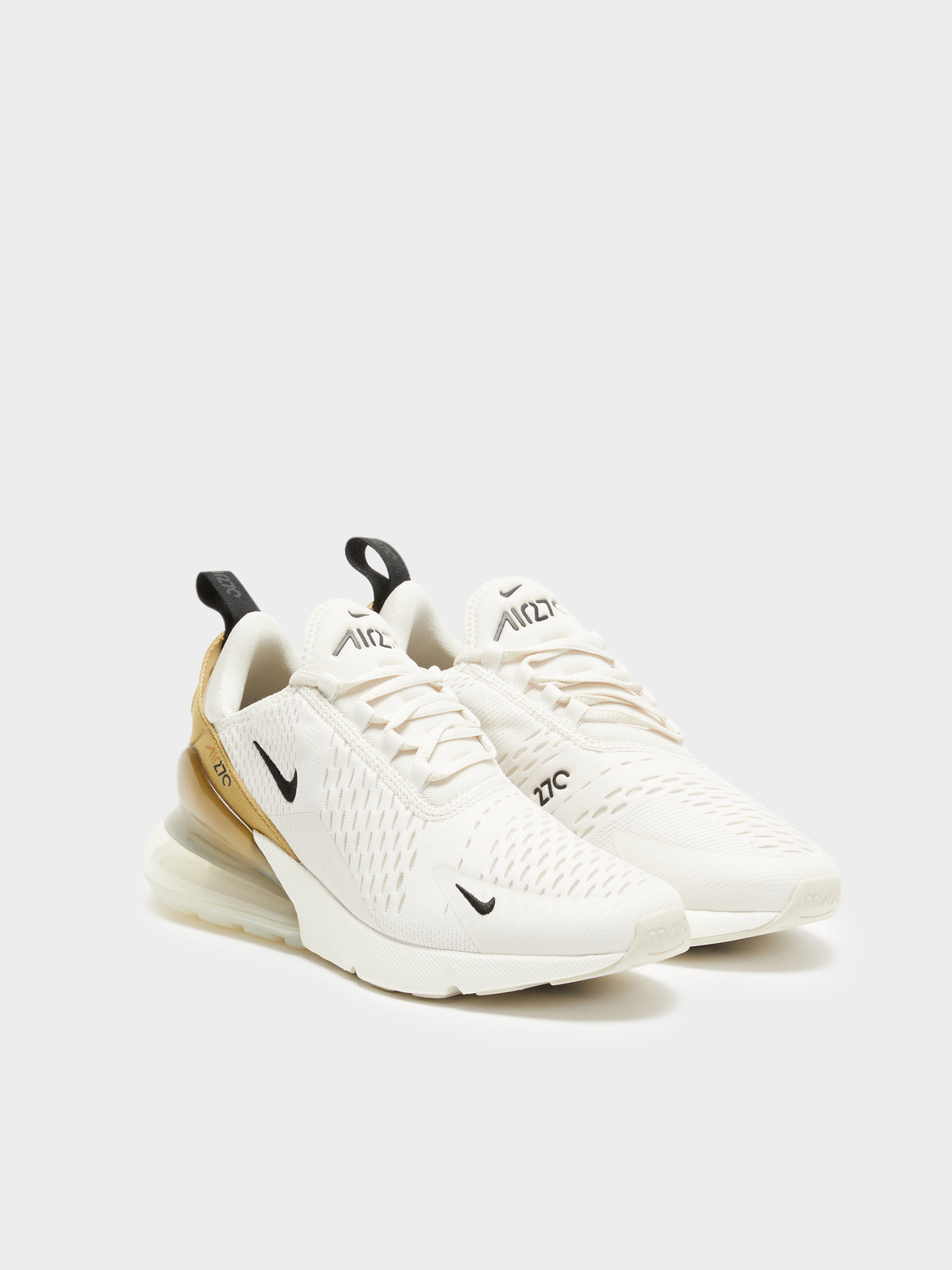 Nike Womens Nike Air Max 270 in White & Yellow | WHITE//YELLOW