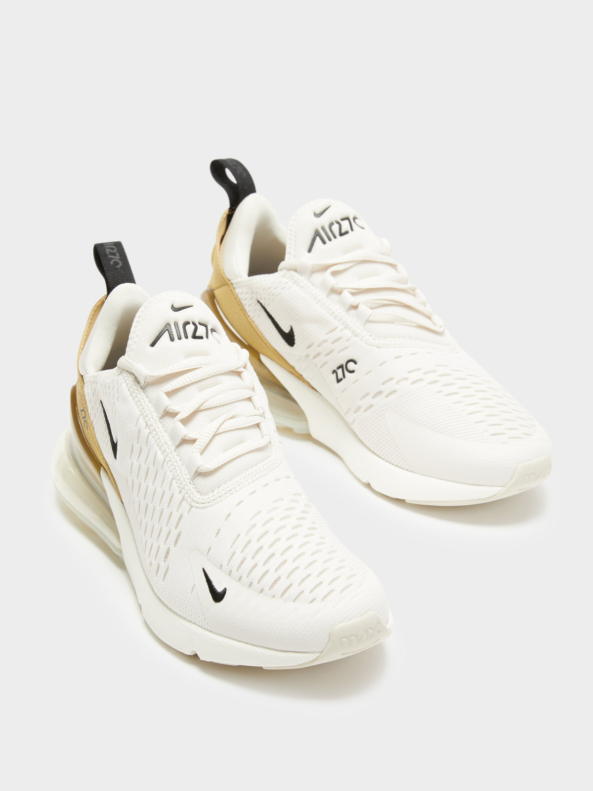 Nike Womens Nike Air Max 270 in White & Yellow | WHITE//YELLOW