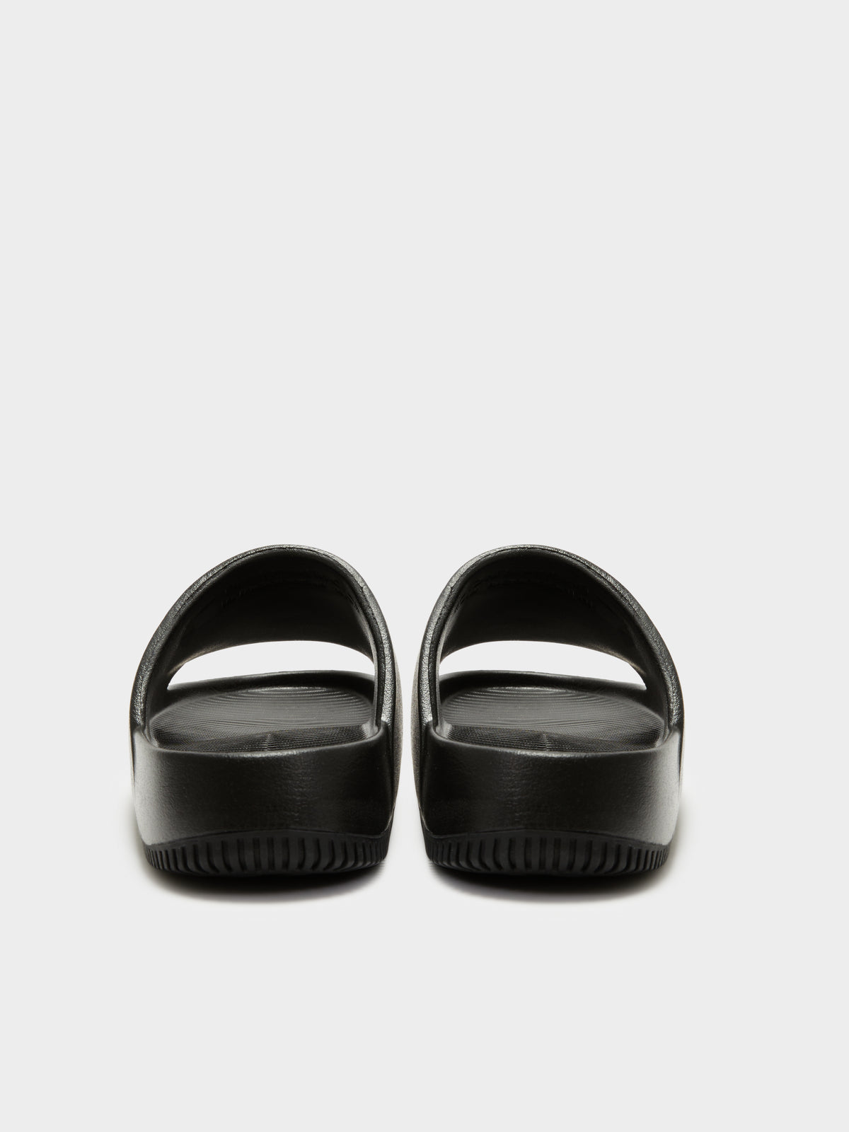 Nike Womens Calm Slides in Black | BLACK/BLACK