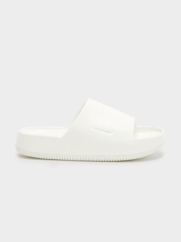 Nike Womens Calm Slides in Off White Off white | Glue Store