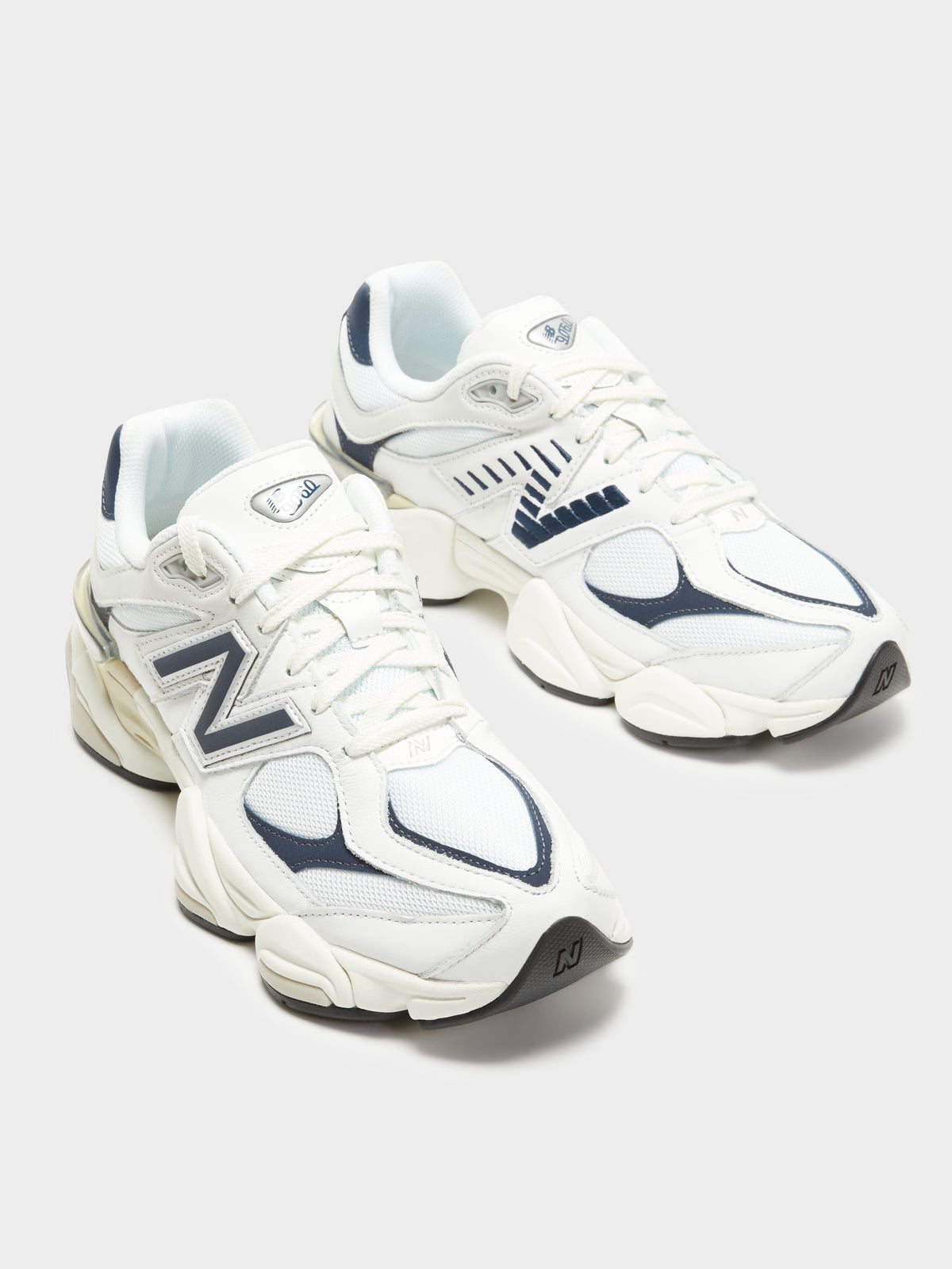 New Balance Unisex 9060 Sneakers in White Navy | White Navy