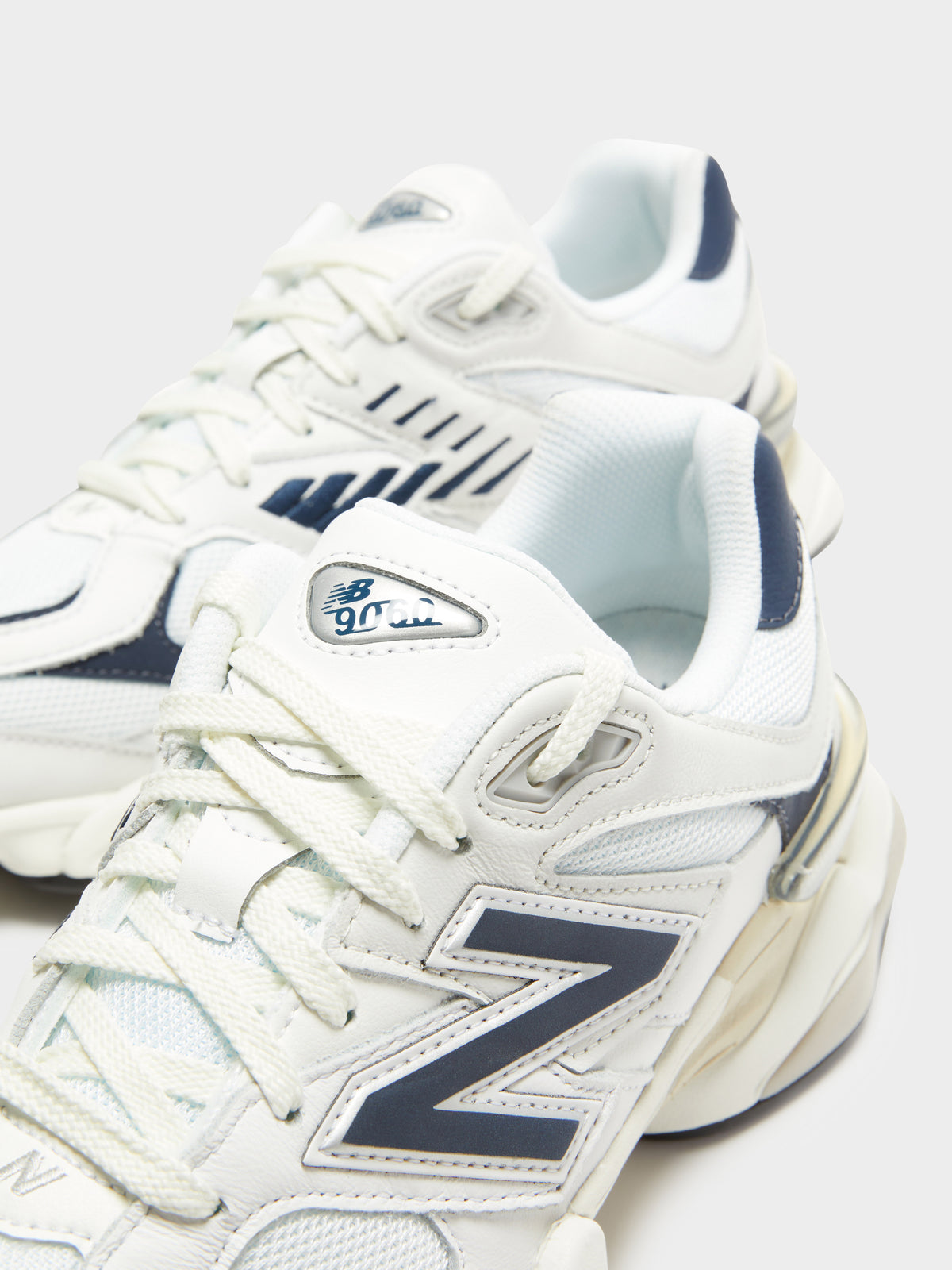 New Balance Unisex 9060 Sneakers in White Navy | White Navy