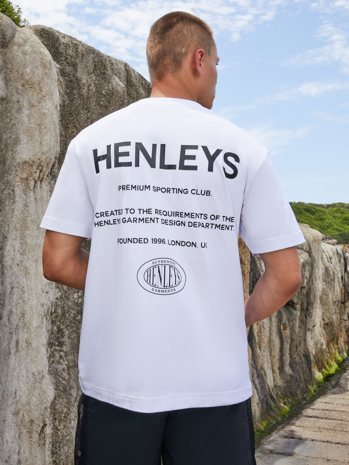 Henleys Statement T-Shirt in White | White