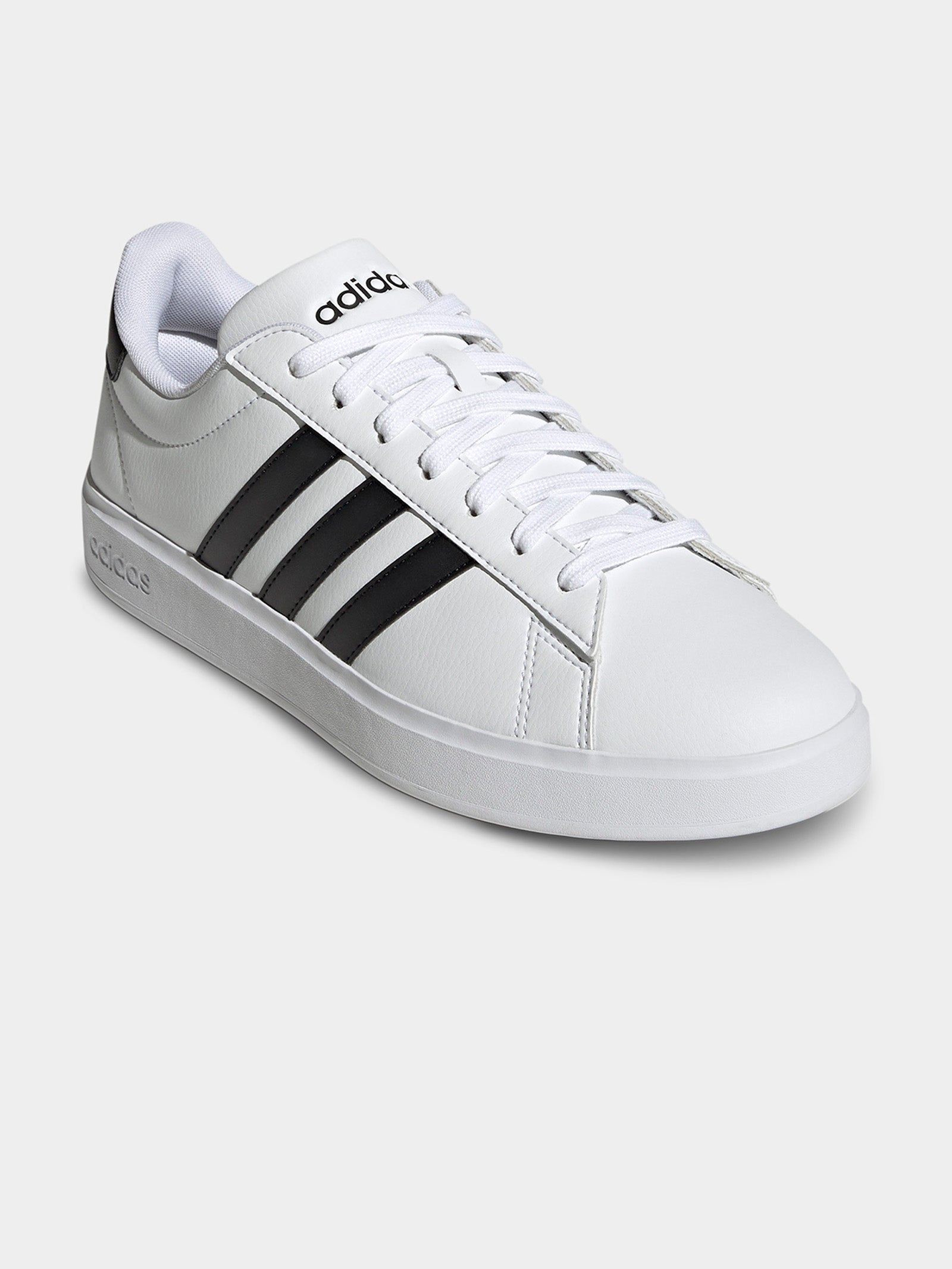 Mens Grand Court Cloudfoam Comfort Sneakers in Cloud White & Core Black