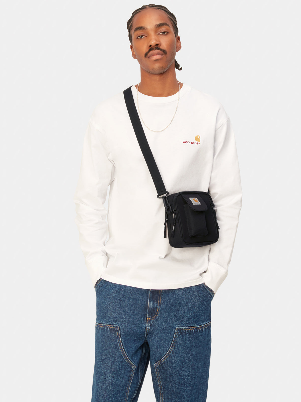 Carhartt Wip Essentials Small Cross Body Bag in Black | Black