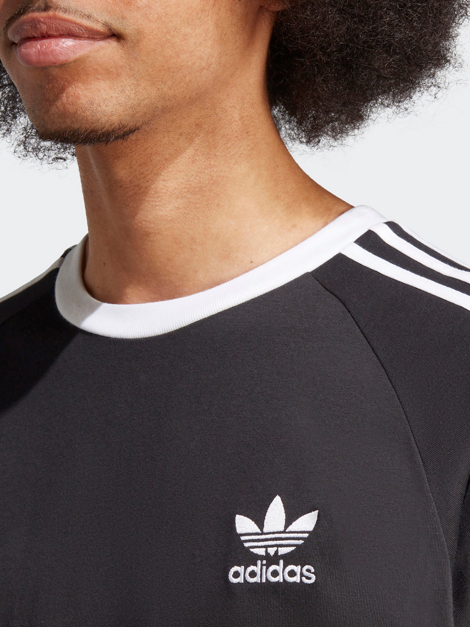 adidas Adicolor Classics Short Sleeve Hoodie - Black, Men's Lifestyle