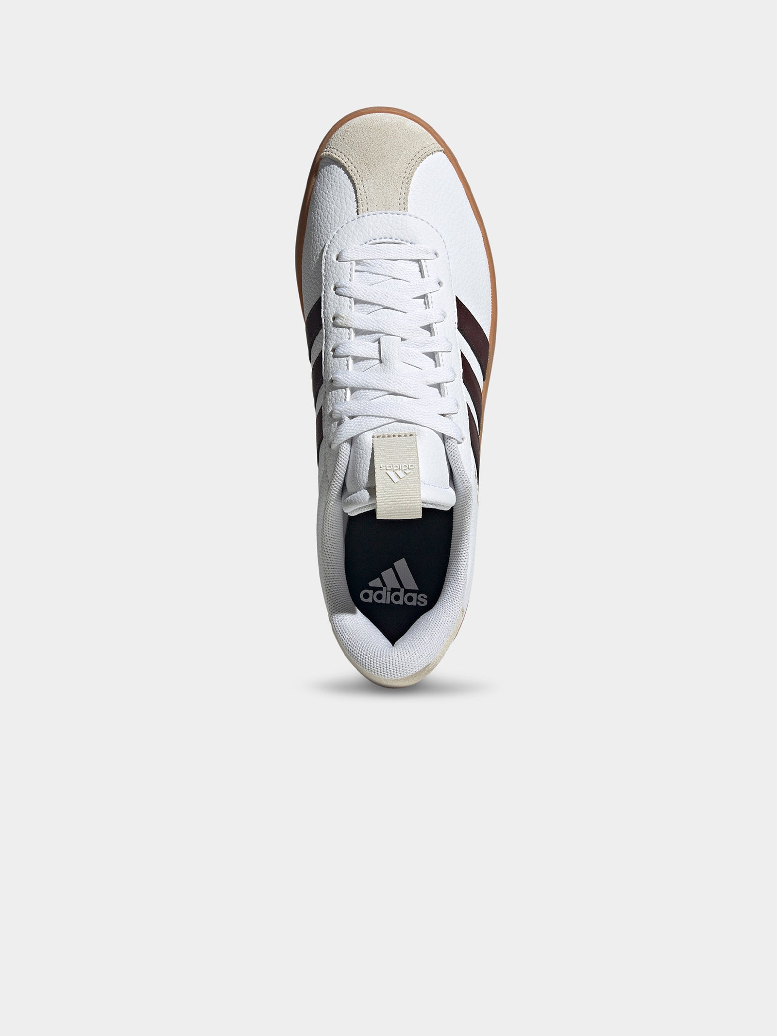 Mens VL Court 3.0 Sneakers in White, Shadow Brown & Aluminium