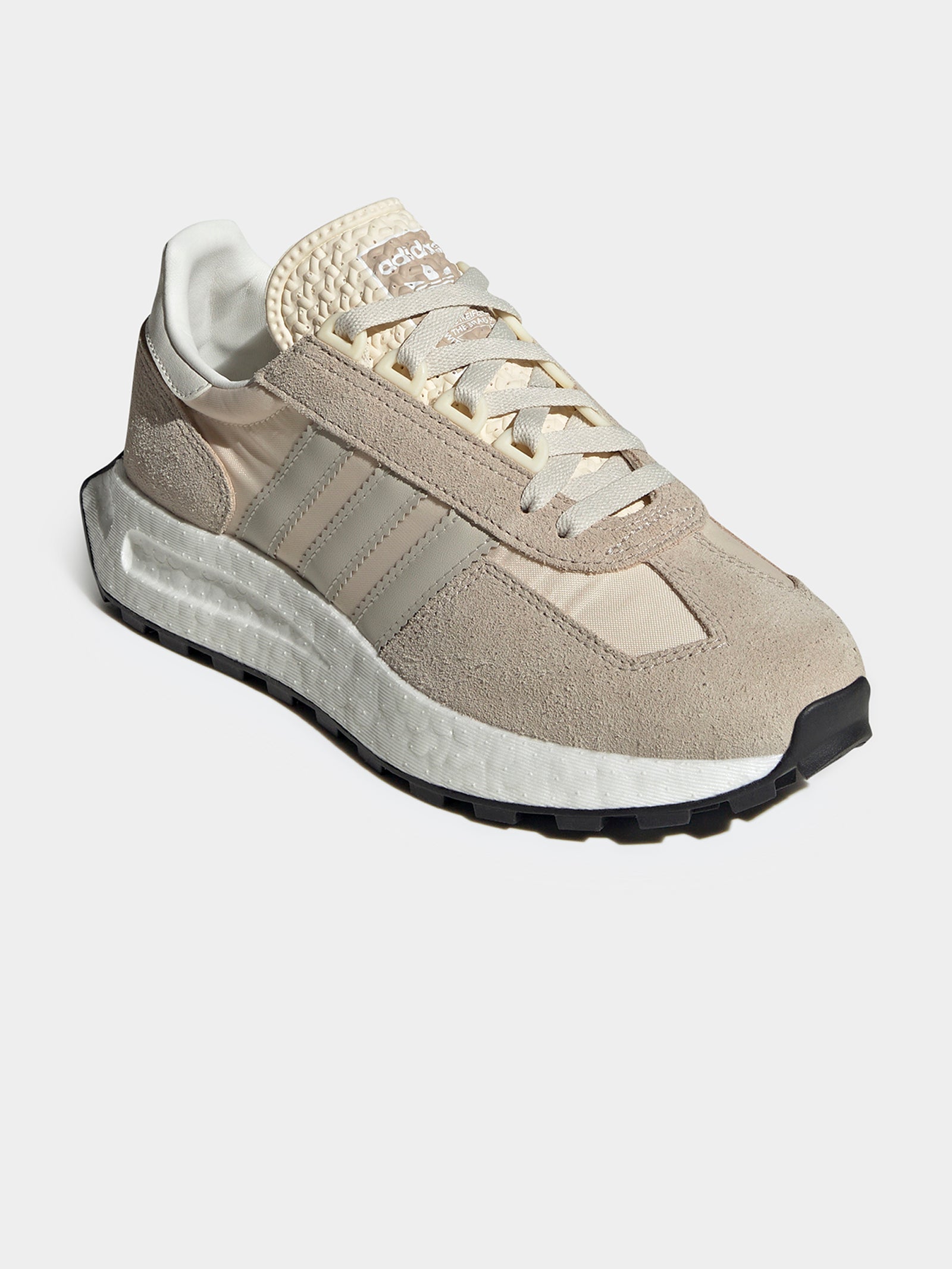 Womens Retropy E5 Sneakers in Beige & White