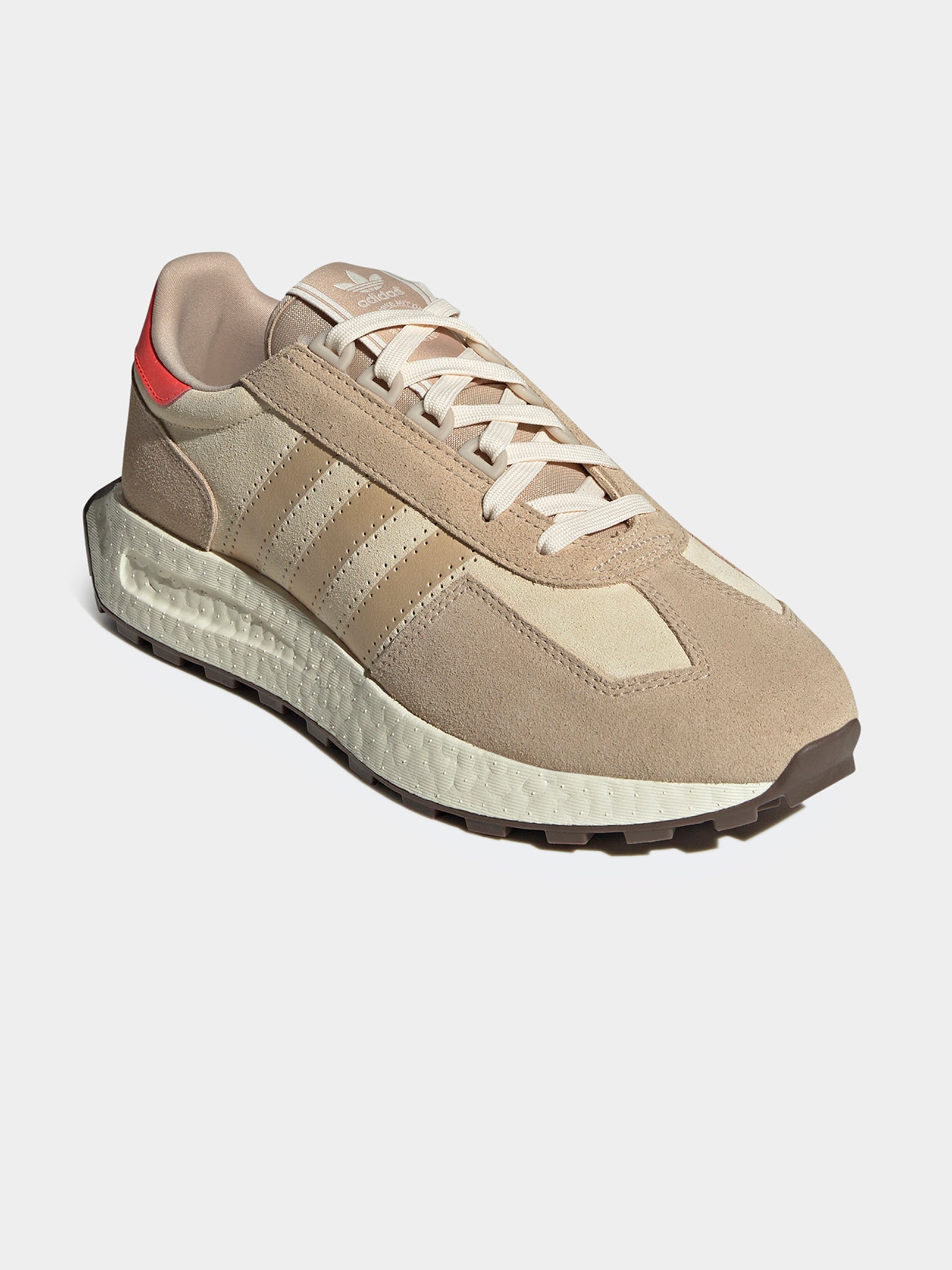 Mens Retropy E5 Sneakers in Magic Beige & Red