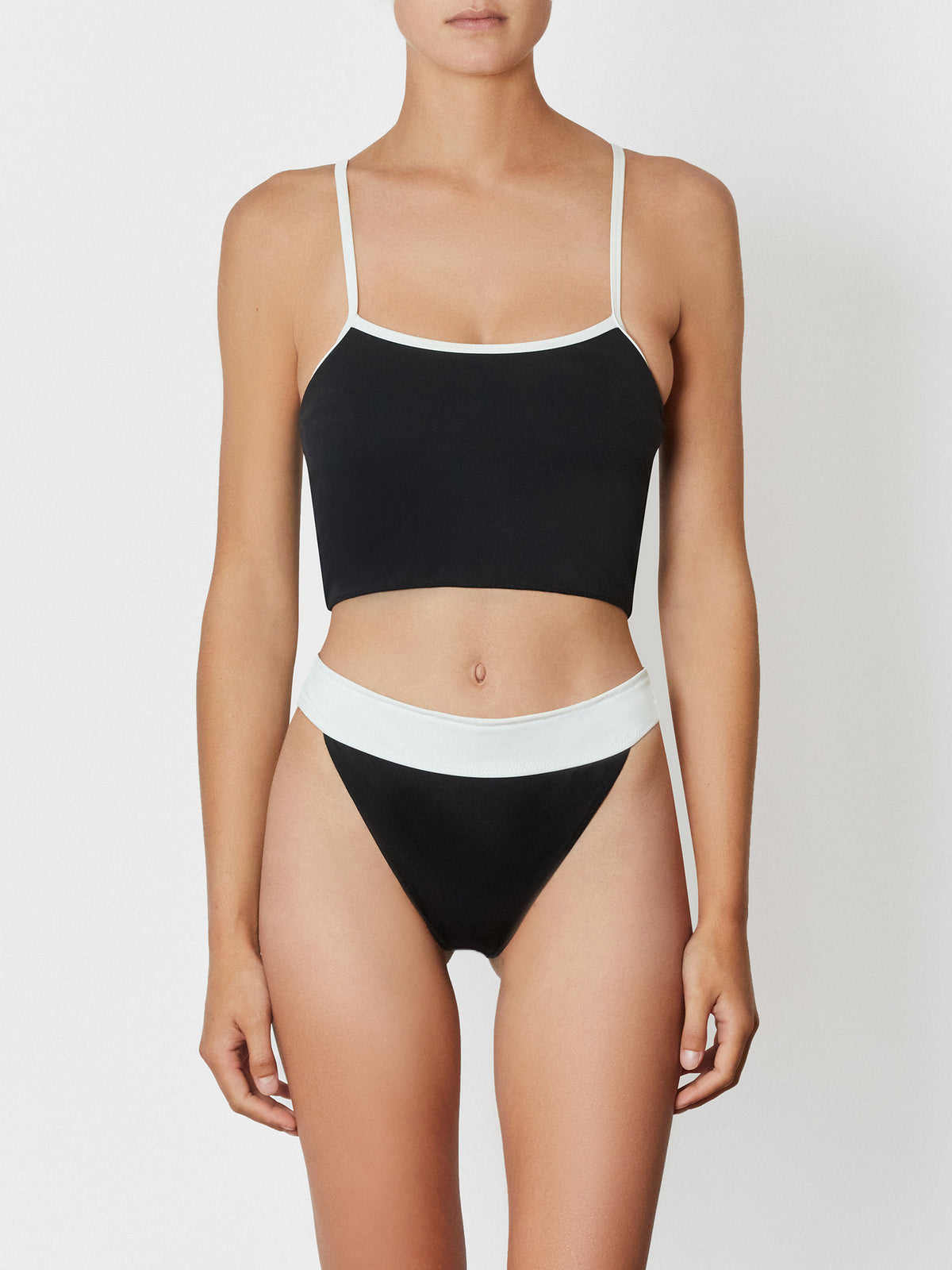 Its Now Cool The Contour Bikini Briefs in Black & White | Black White