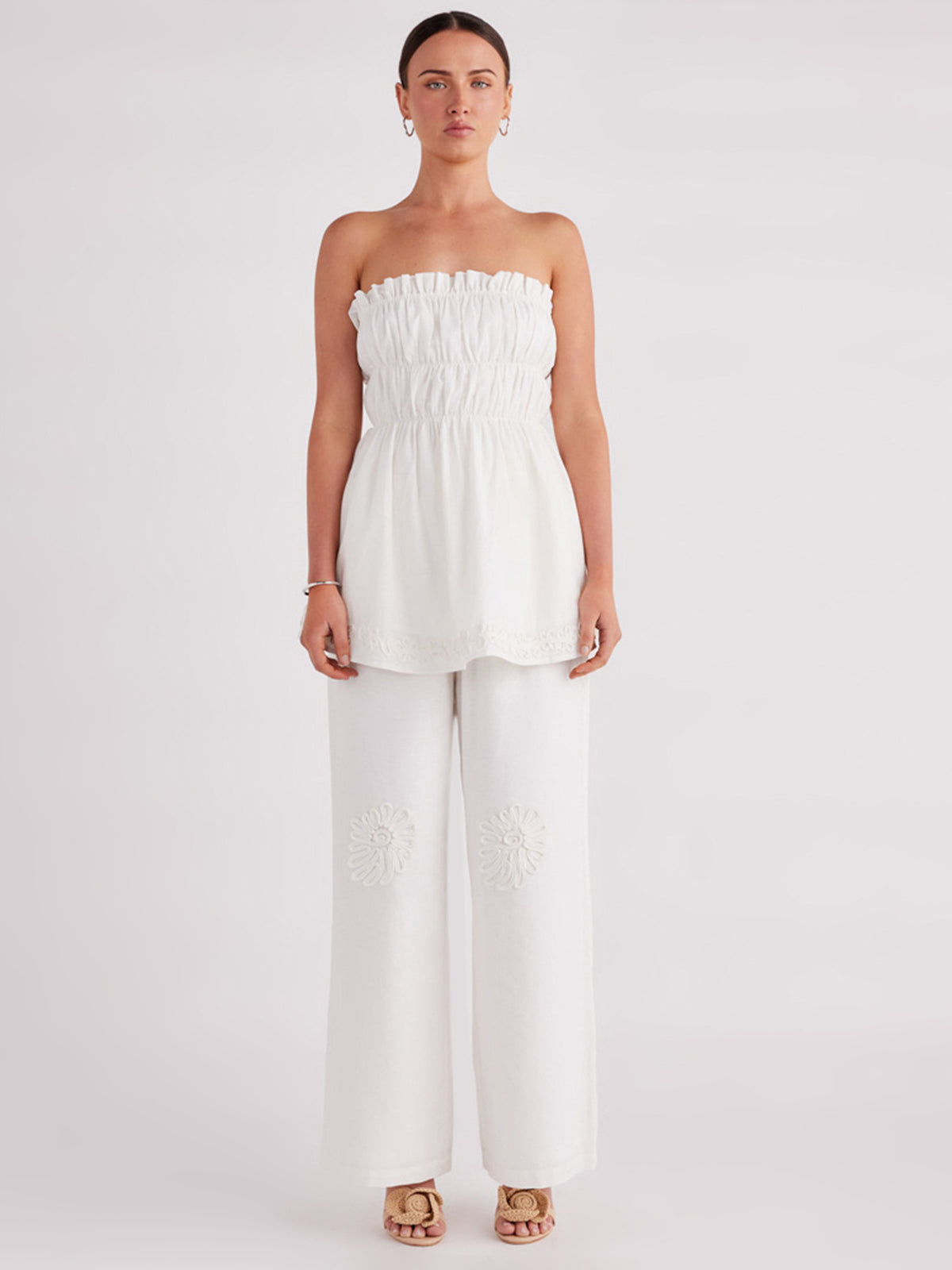 SNDYS Ines Top In White | White