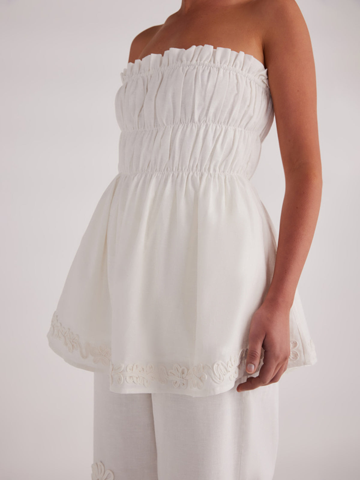 SNDYS Ines Top In White | White