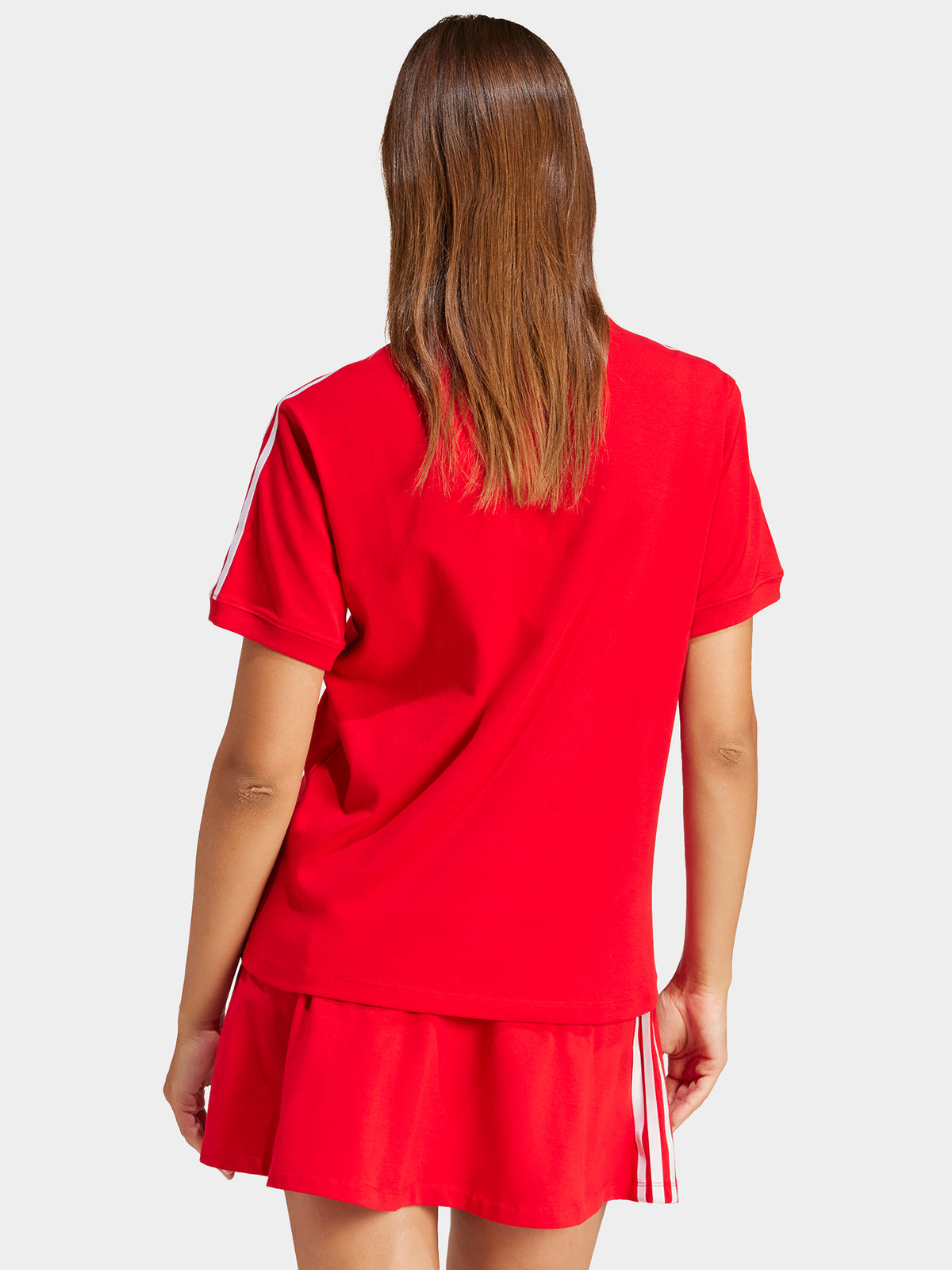 Adidas 3 Stripe T-Shirt | Better Scarlet