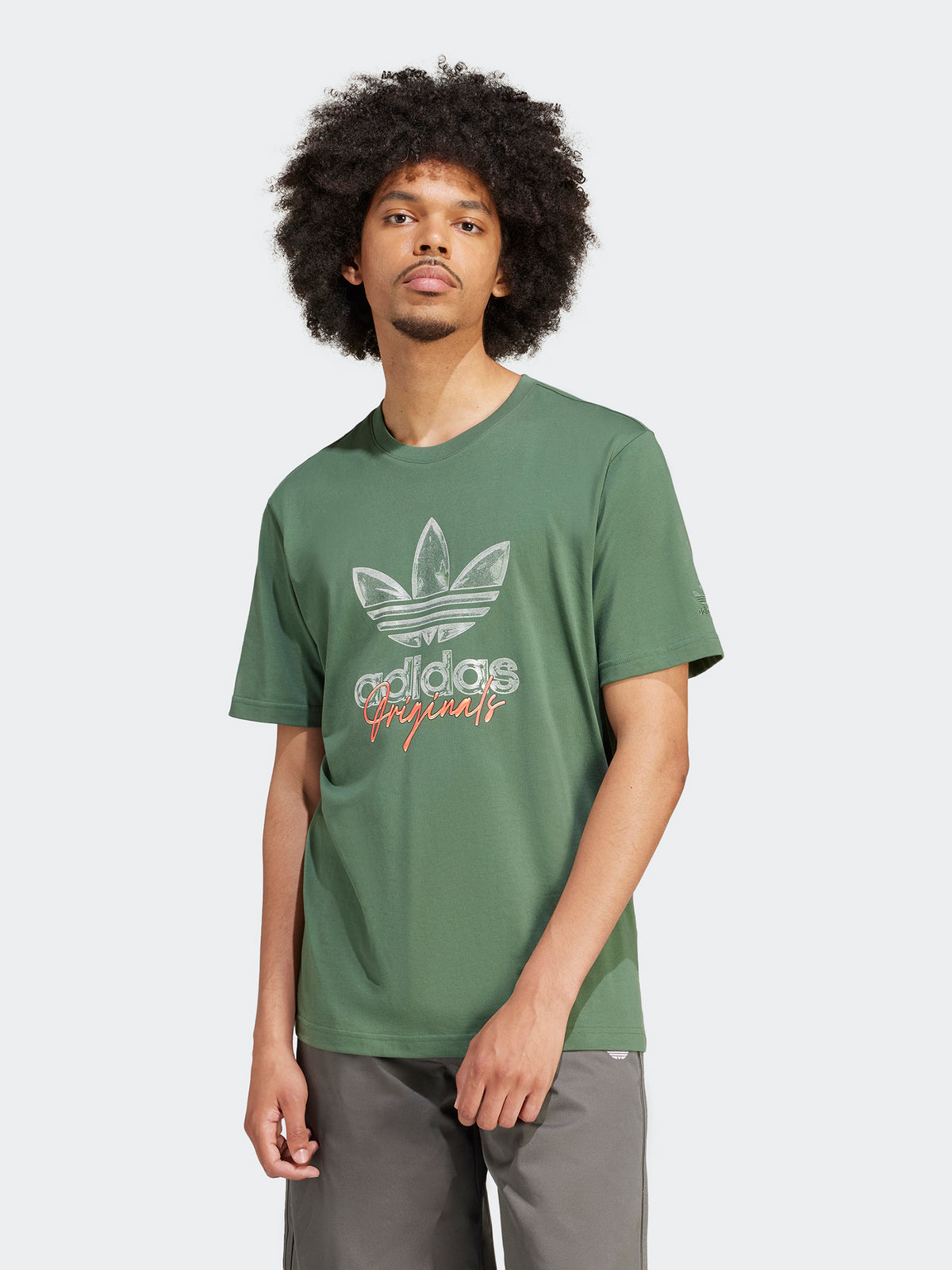 Adidas Logo Short Sleeve T-Shirt in Green Oxide | Green Oxide