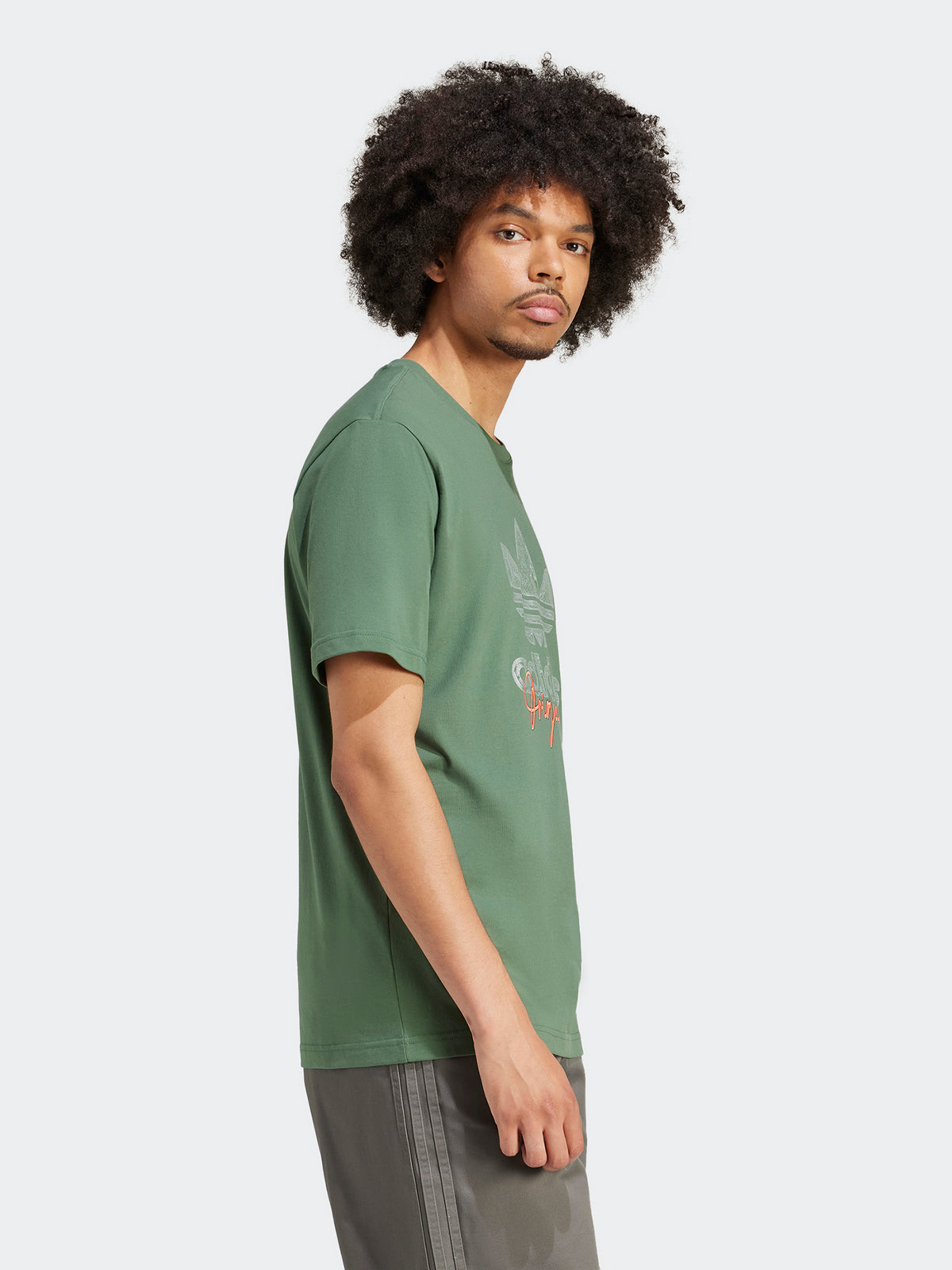 Adidas Logo Short Sleeve T-Shirt in Green Oxide | Green Oxide