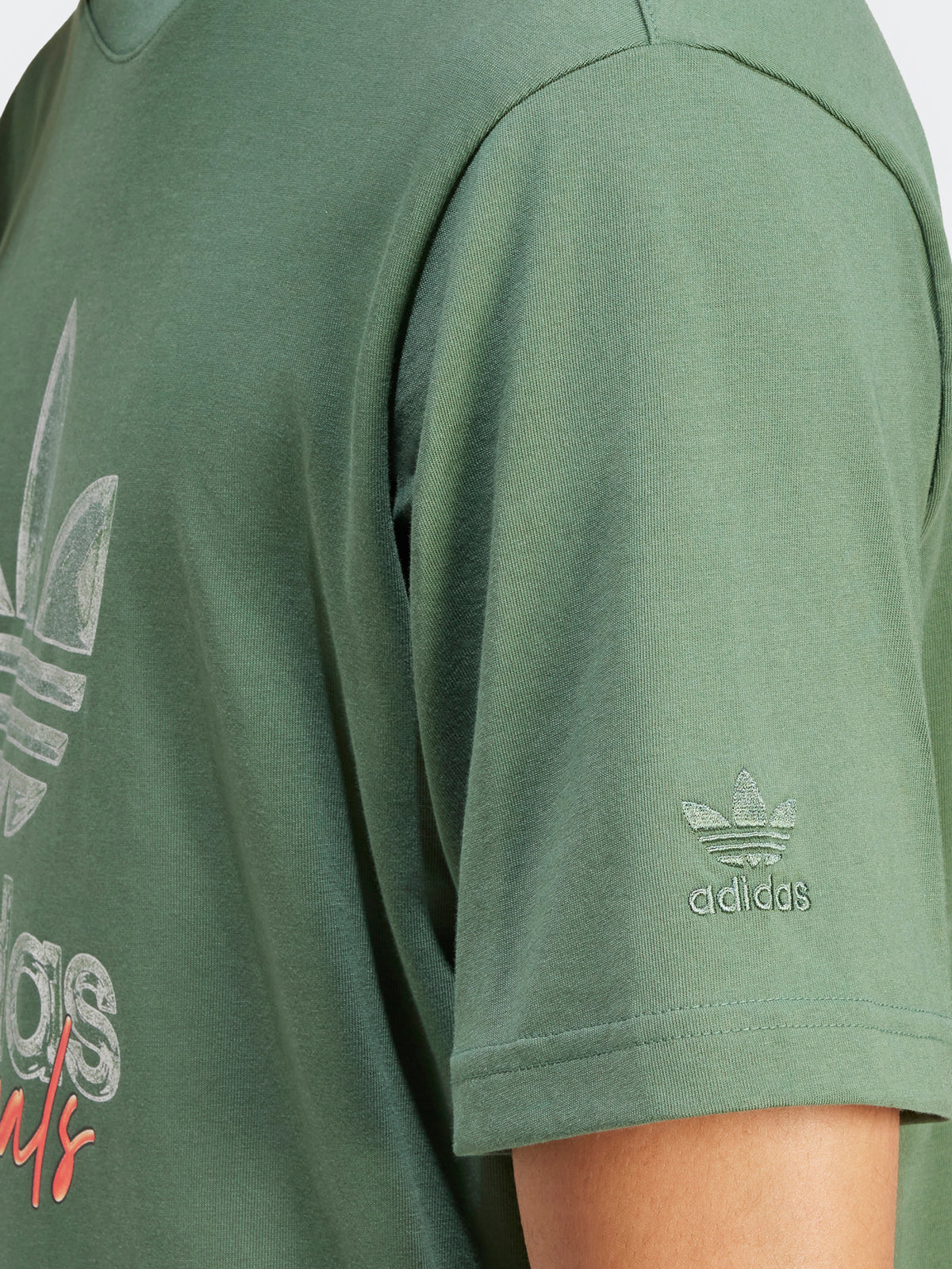 Adidas Logo Short Sleeve T-Shirt in Green Oxide | Green Oxide