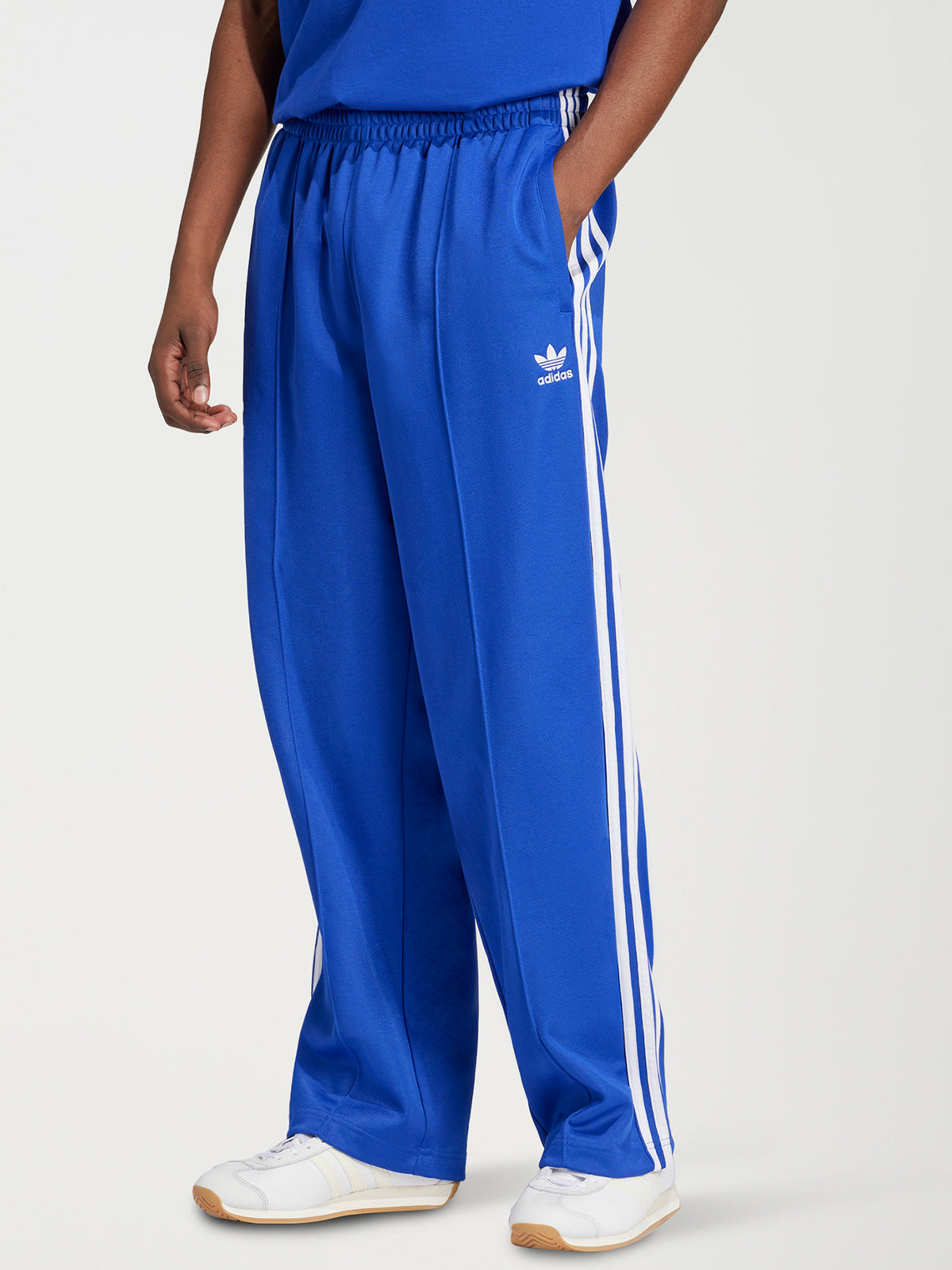 Adidas Baggy Track Pants | Semi Lucid Blue