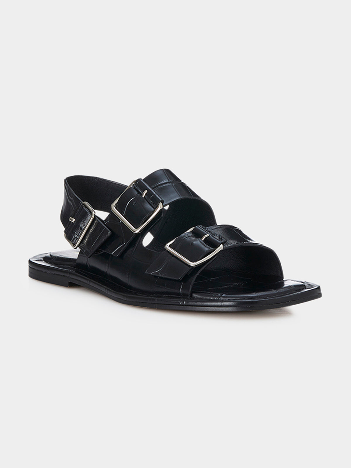 Alias Mae Keri Sandals in Black Croc | Black Croc