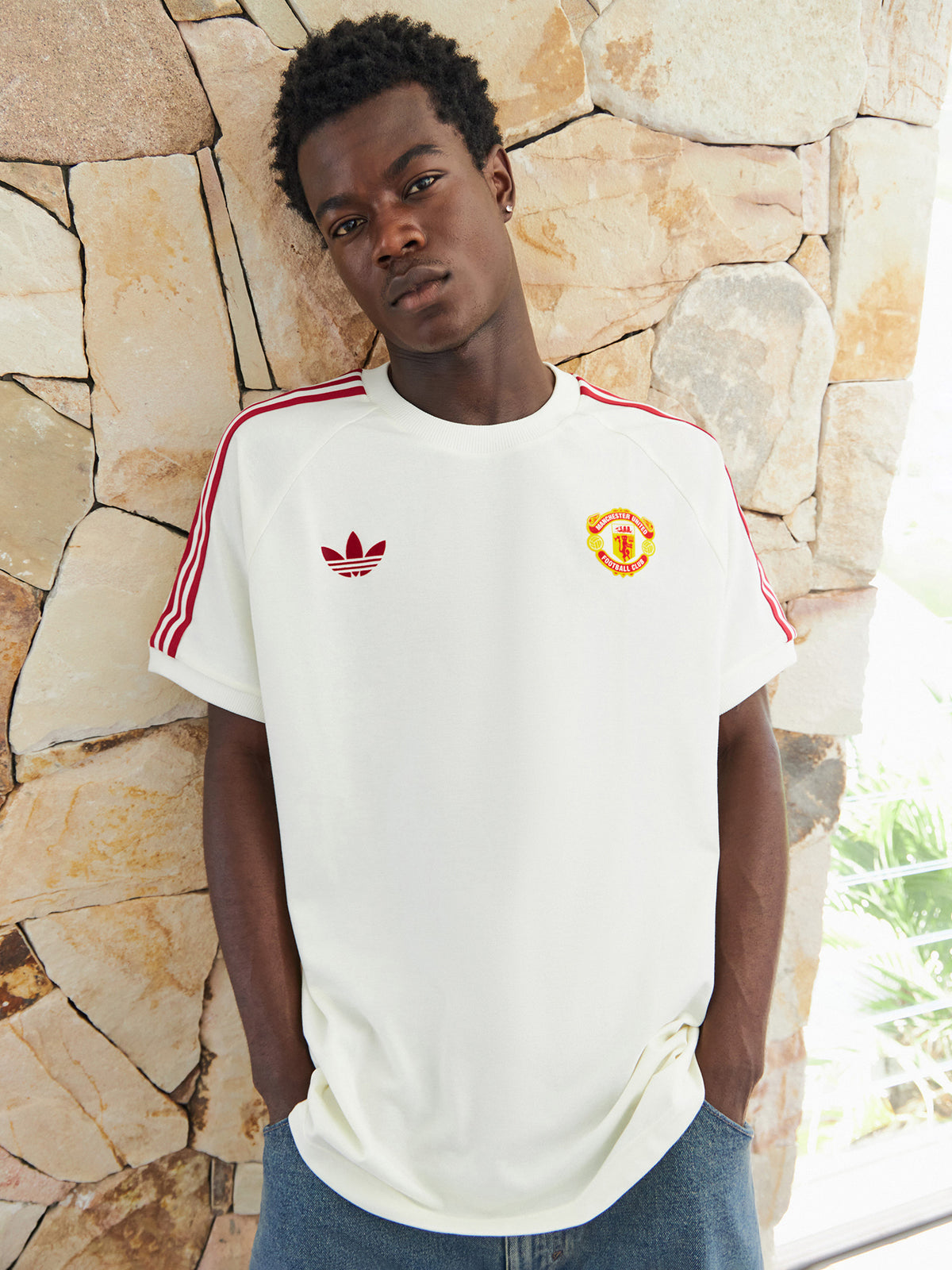 Adidas Manchester United T-Shirt | Off White