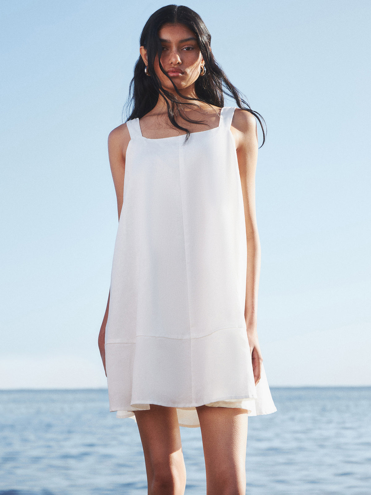 Lulu & Rose Lee Bow Mini Dress | Off White