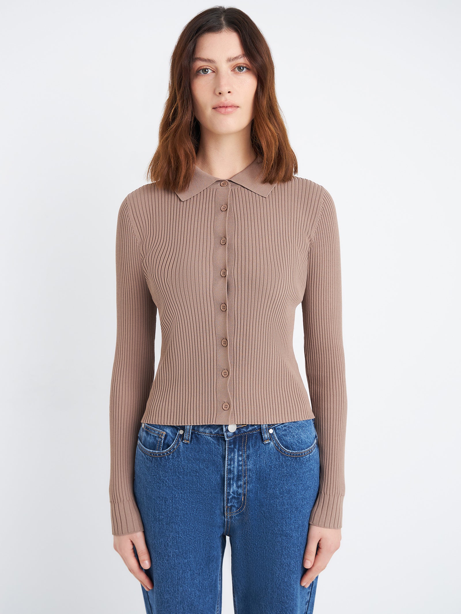 Allegra Button Up Knit Top