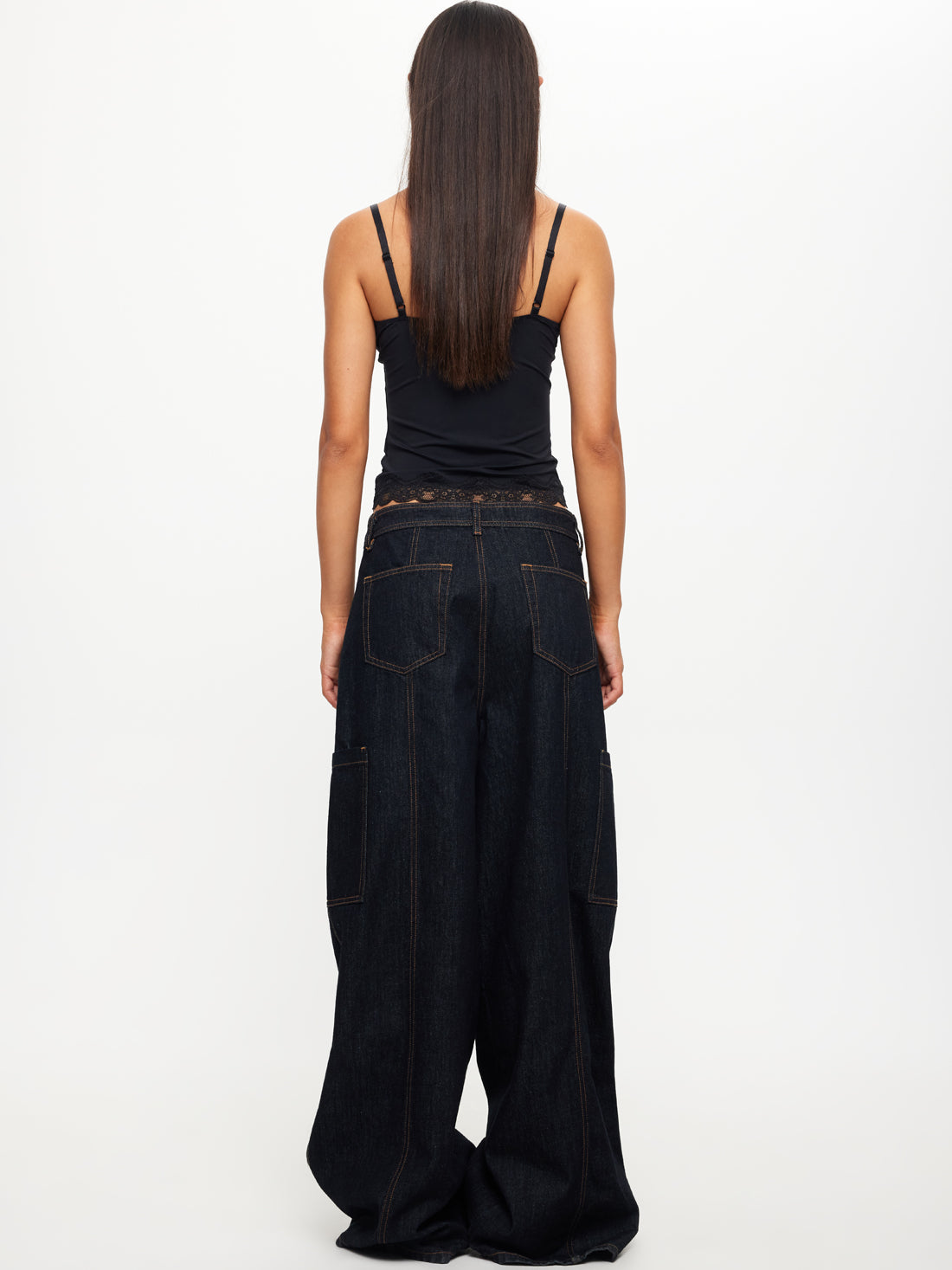 Lioness Veneda Baggy Jeans in Dark Denim | Dark Denim